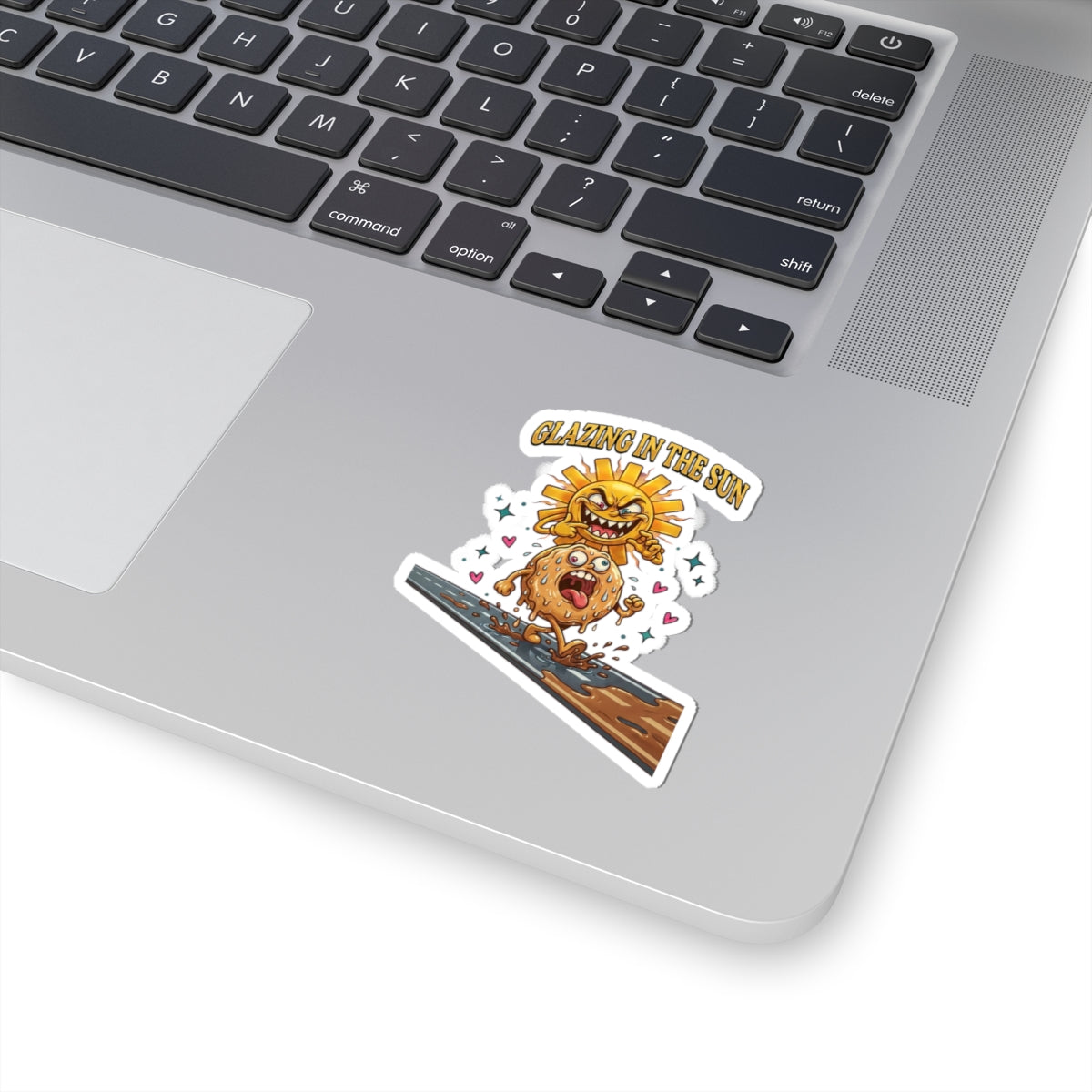 Glazing in the Sun Kiss-Cut Sticker | Dilly Dally retro cartoon, procrastination meme