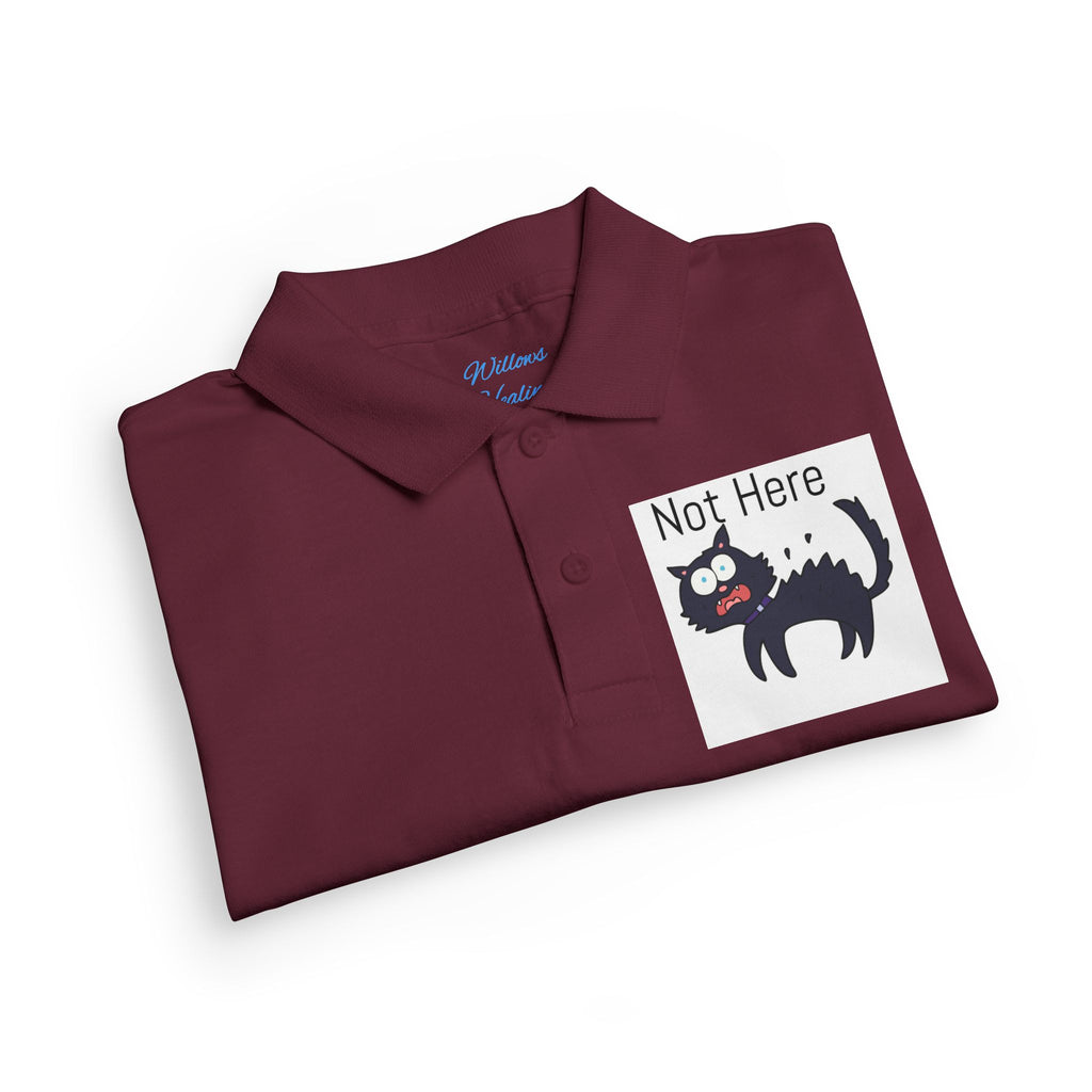 Youth Polo — "Monday.. NOPE" Skunk Graphic School Shirt