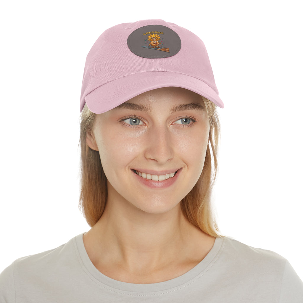 Dad Hat — 'Glean in the Sun' Leather Patch Baseball Cap