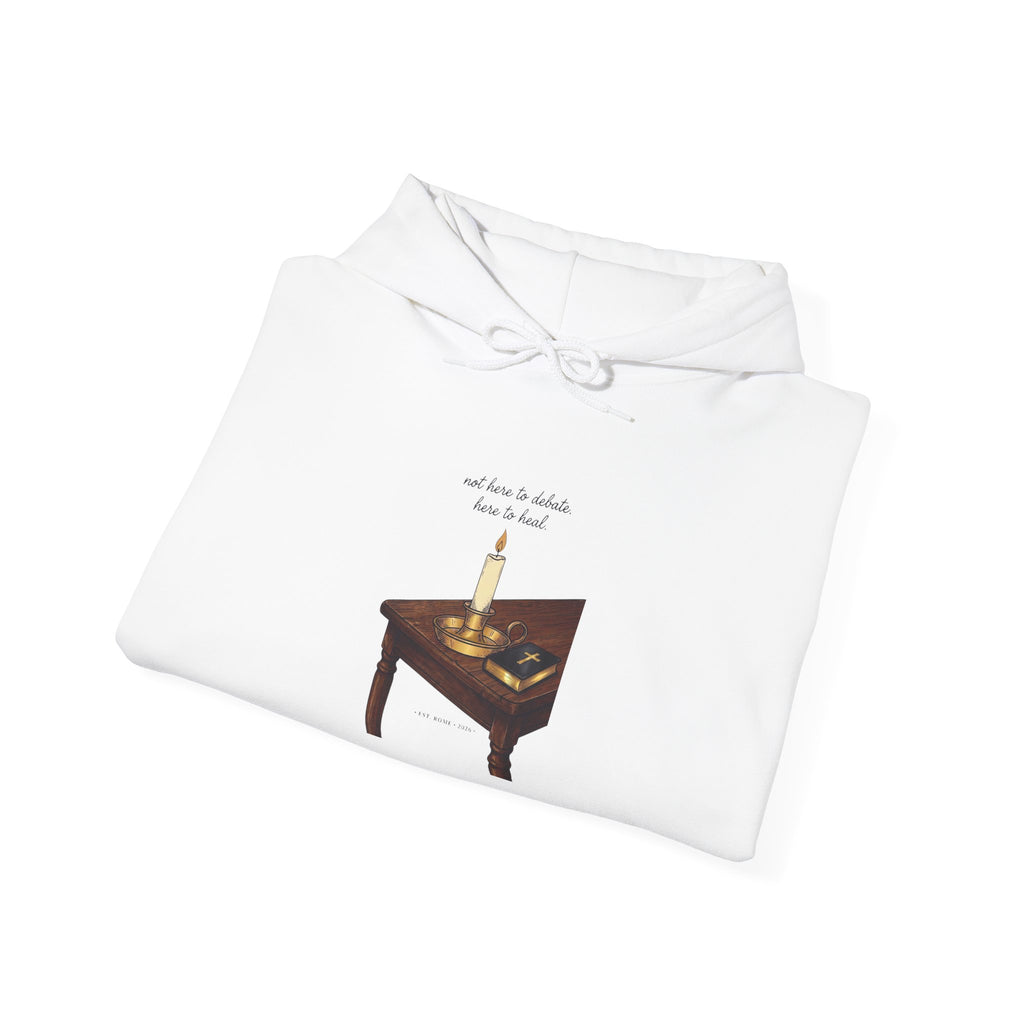 Quiet Conviction Hoodie | Team Leo Pope‑Style Iconography, Minimal Religious Symbolism