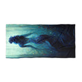 Mermaid Nightscape Beach Towel – Ethereal Ocean Silhouette
