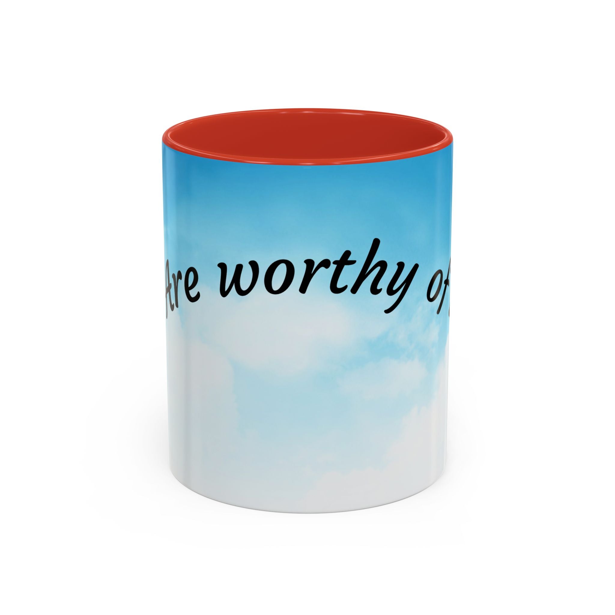 You Are Worthy | Accent Coffee Mug (11, 15oz)