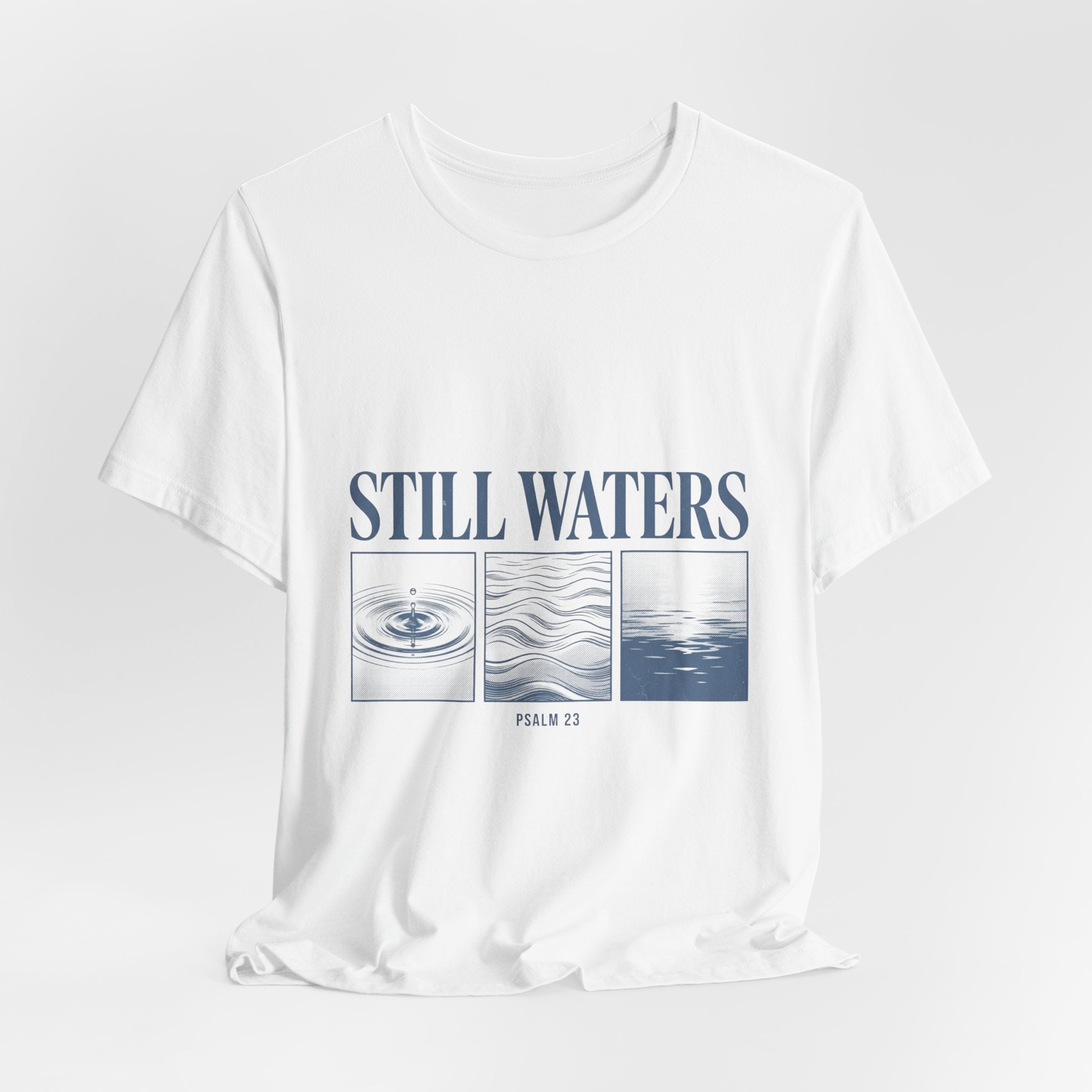 Still Waters Tee | Christian streetwear, vintage wash faith graphic