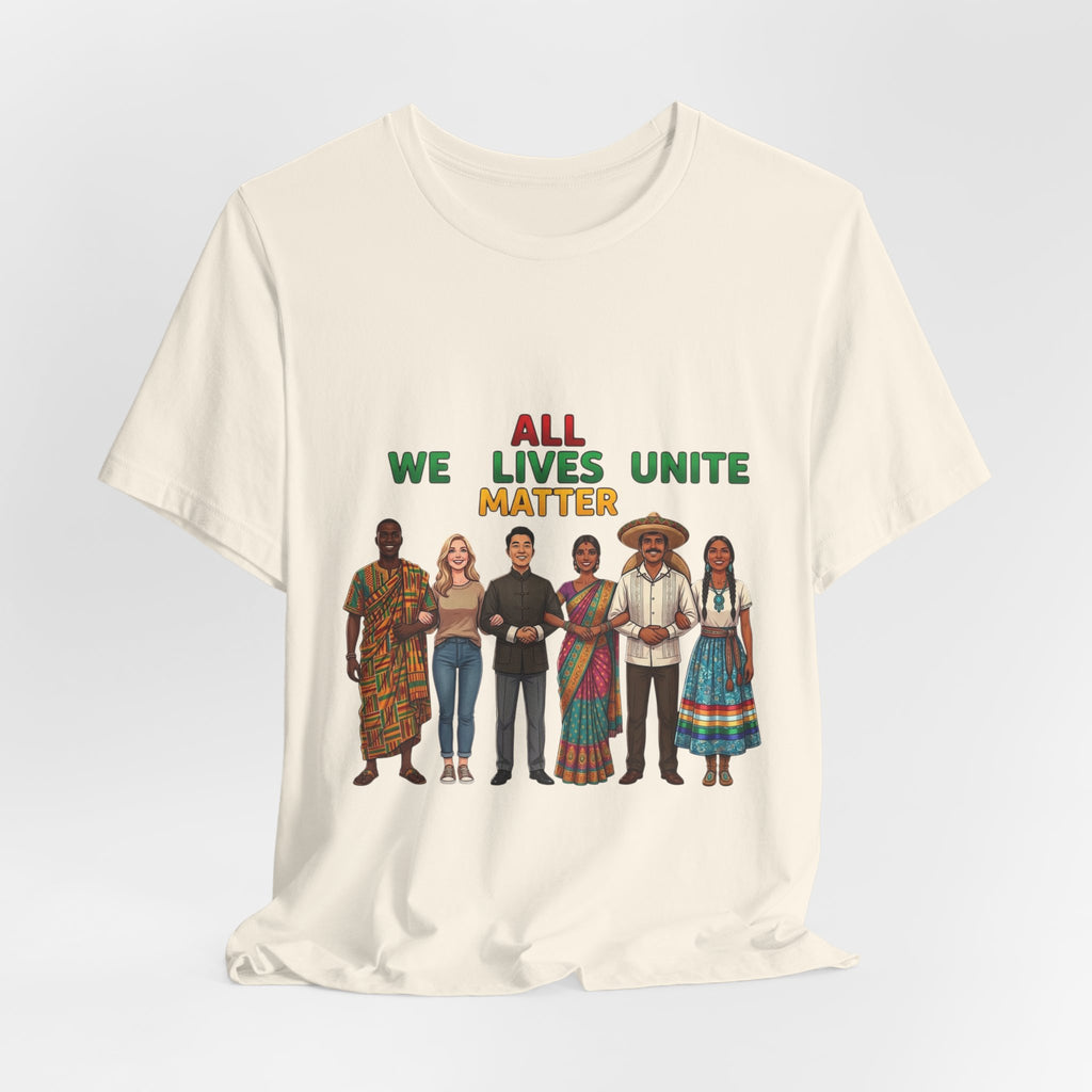All Lives Unite Matter T-Shirt | Juneteenth Pan-African Colors, Freedom & Unity