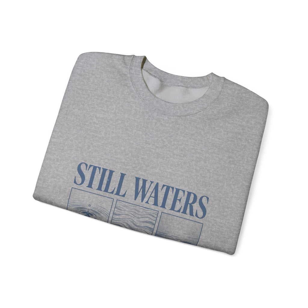 Still Waters Sweatshirt | Christian streetwear, vintage-wash faith tee