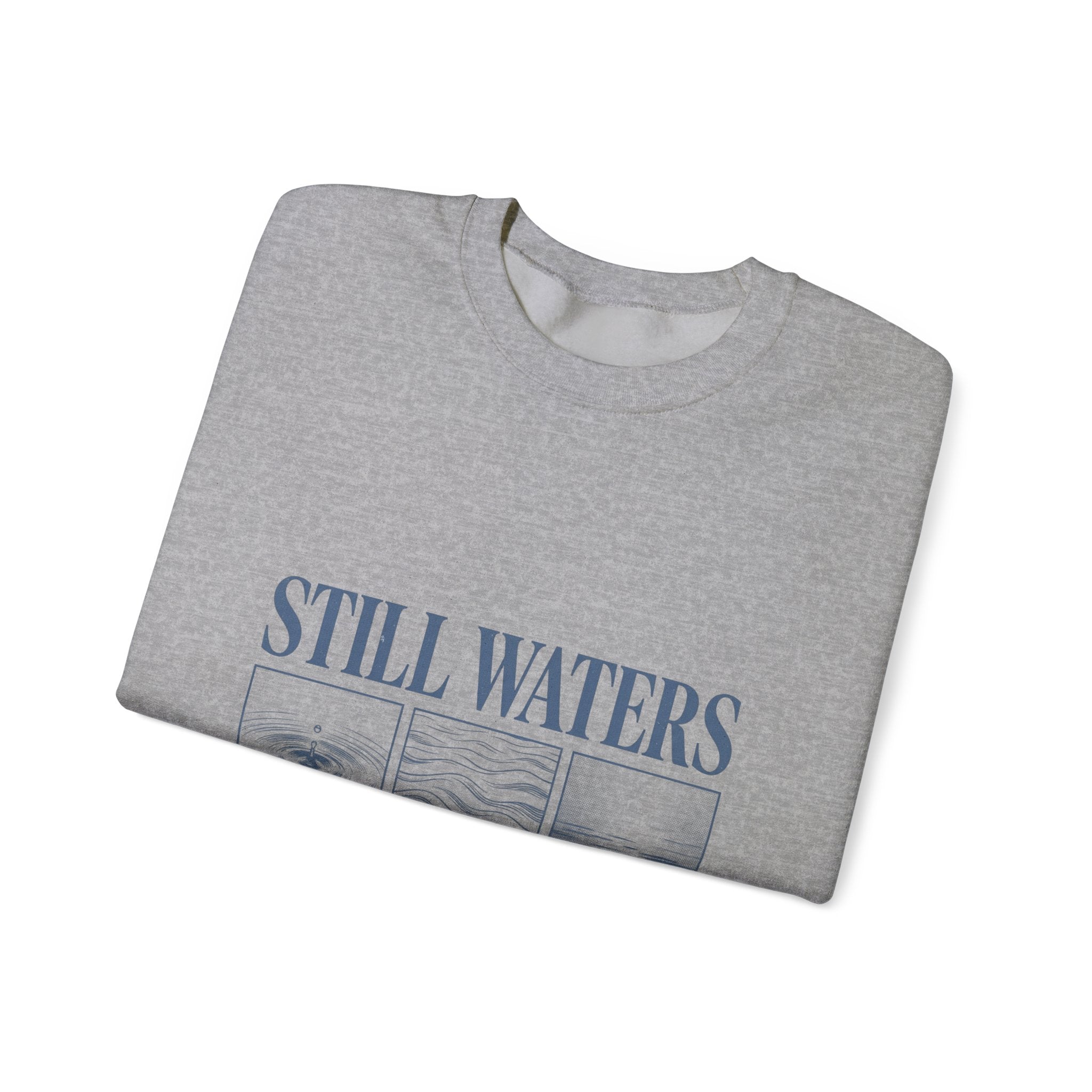 Still Waters Sweatshirt | Christian streetwear, vintage-wash faith tee