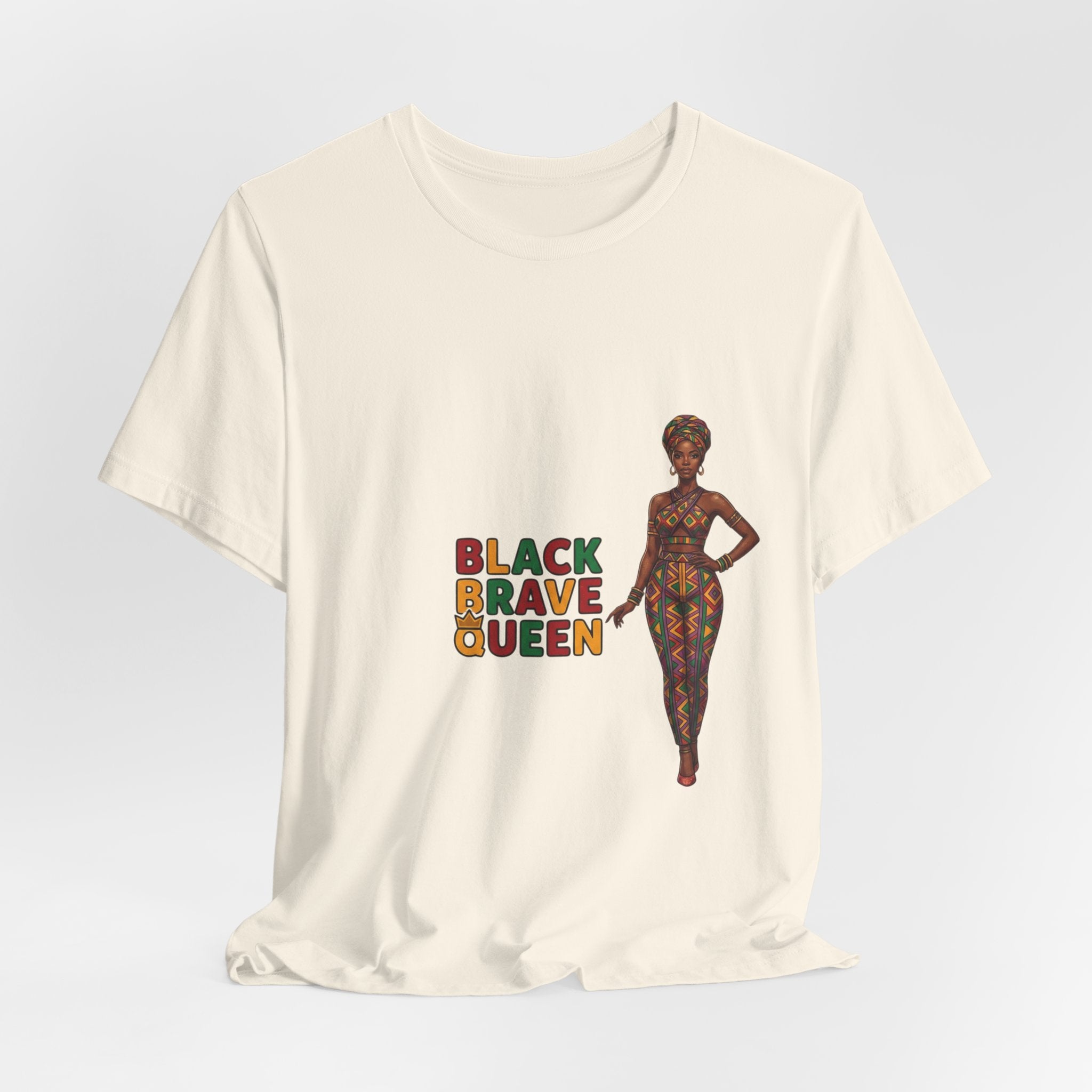 Black Brave Queen T-Shirt | Juneteenth Pan-African Pride 1865