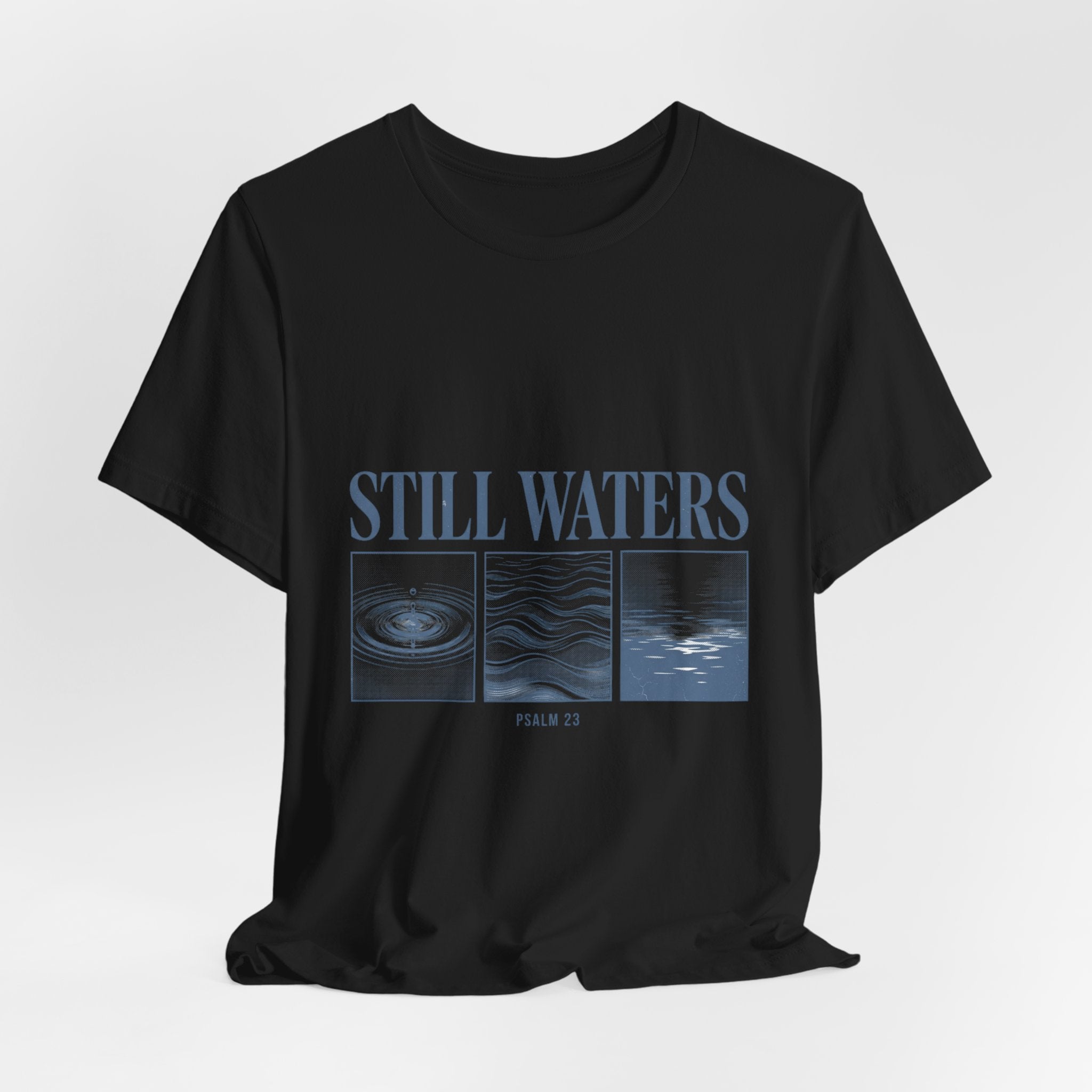 Still Waters Tee | Christian streetwear, vintage wash faith graphic
