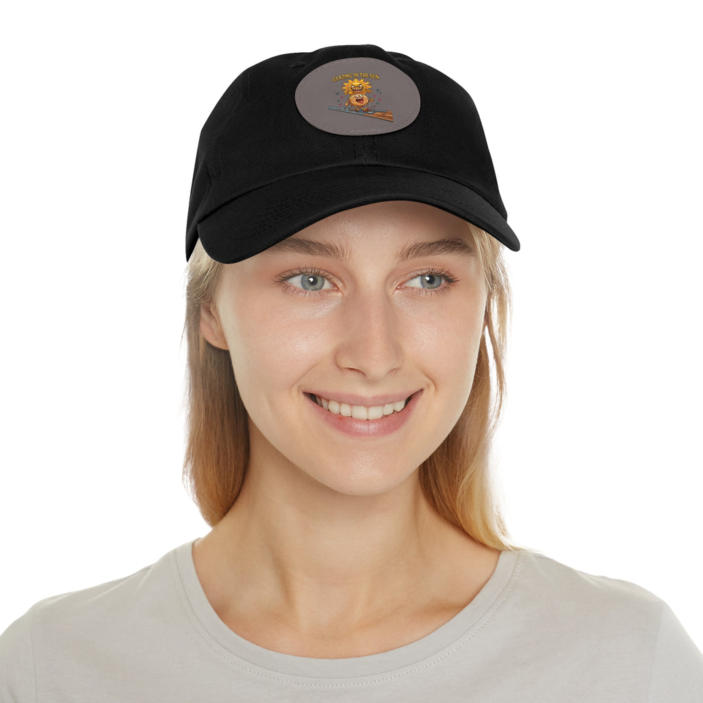 Dad Hat — 'Glean in the Sun' Leather Patch Baseball Cap