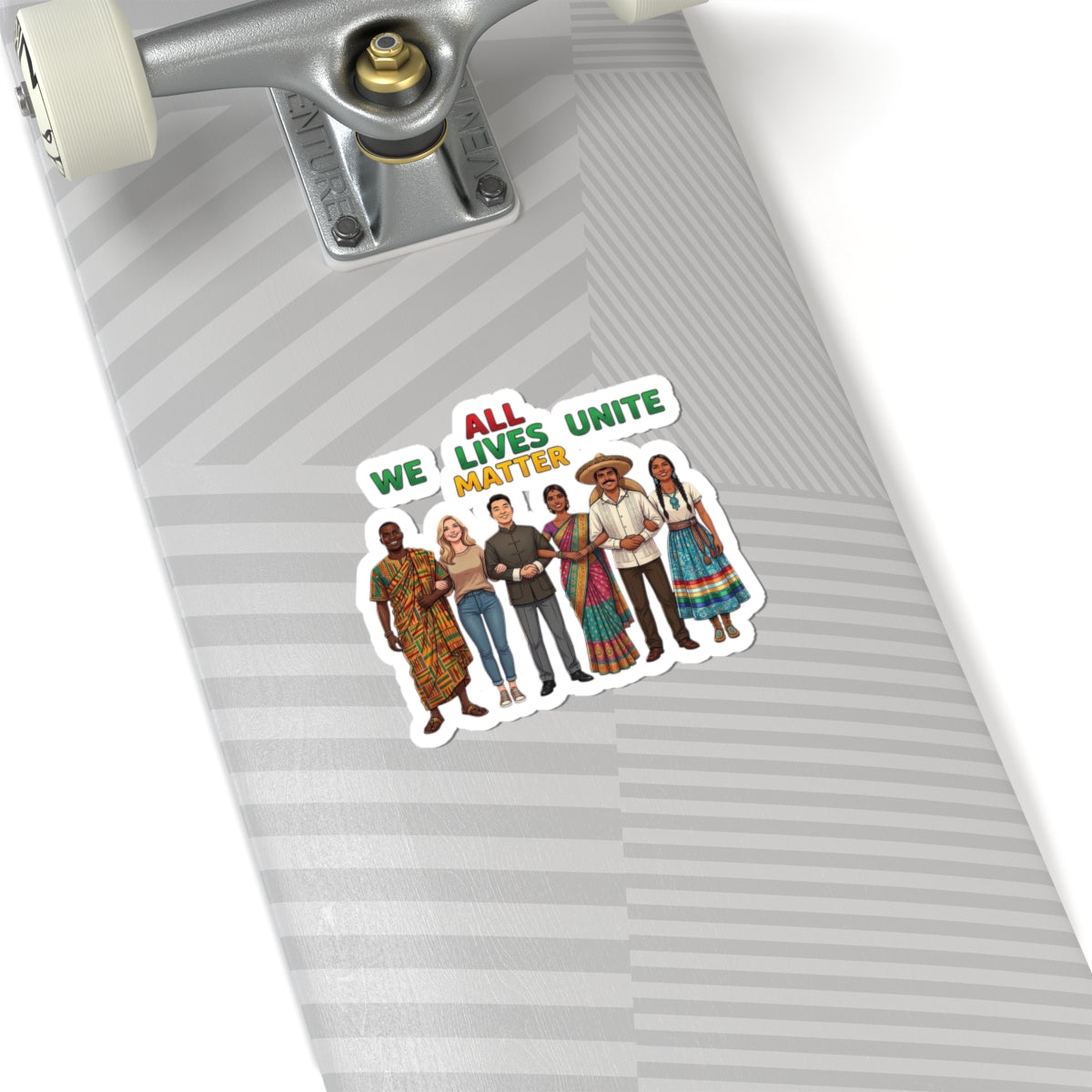 All Lives Unite Kiss-Cut Stickers | Juneteenth Pan-African Unity, Diversity