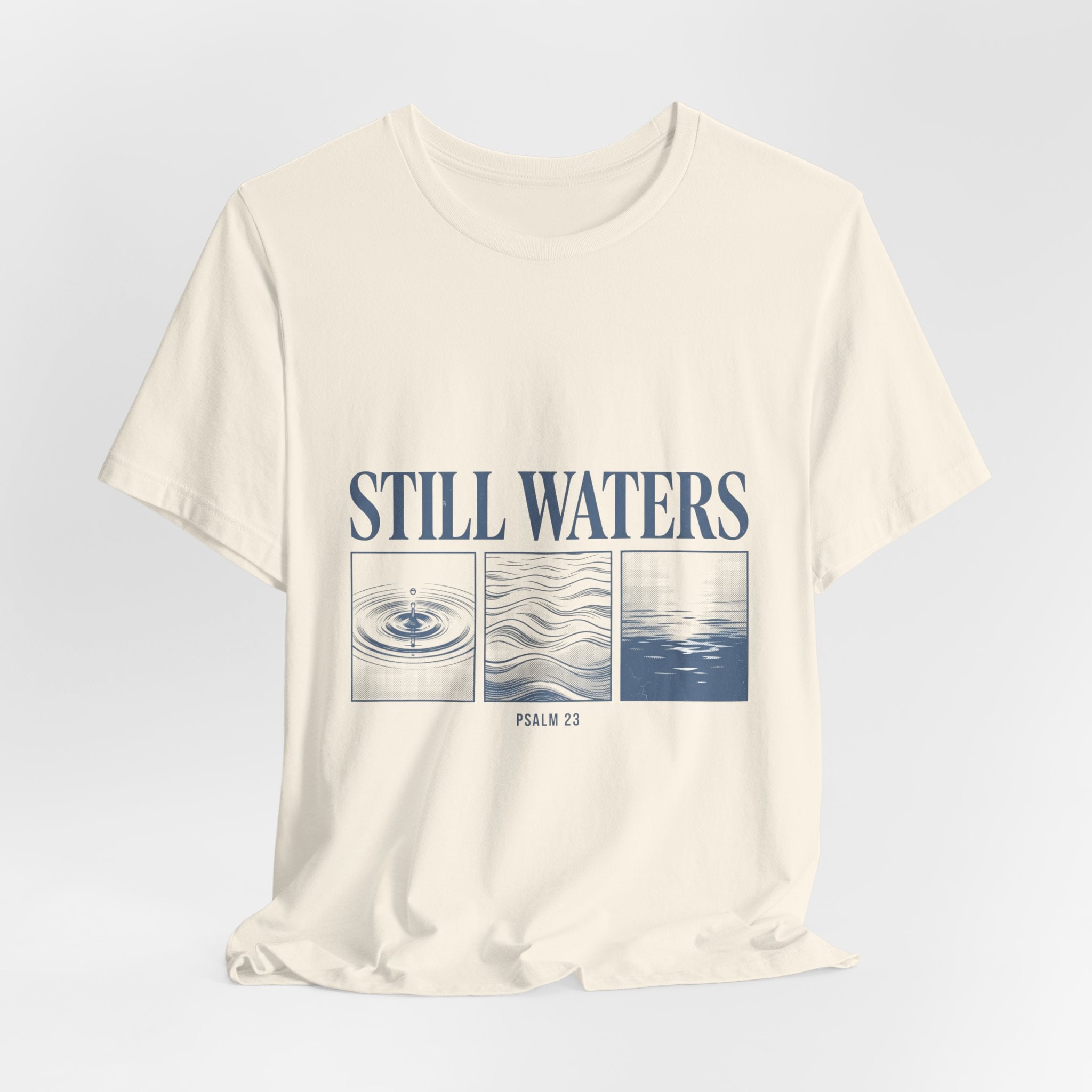Still Waters Tee | Christian streetwear, vintage wash faith graphic