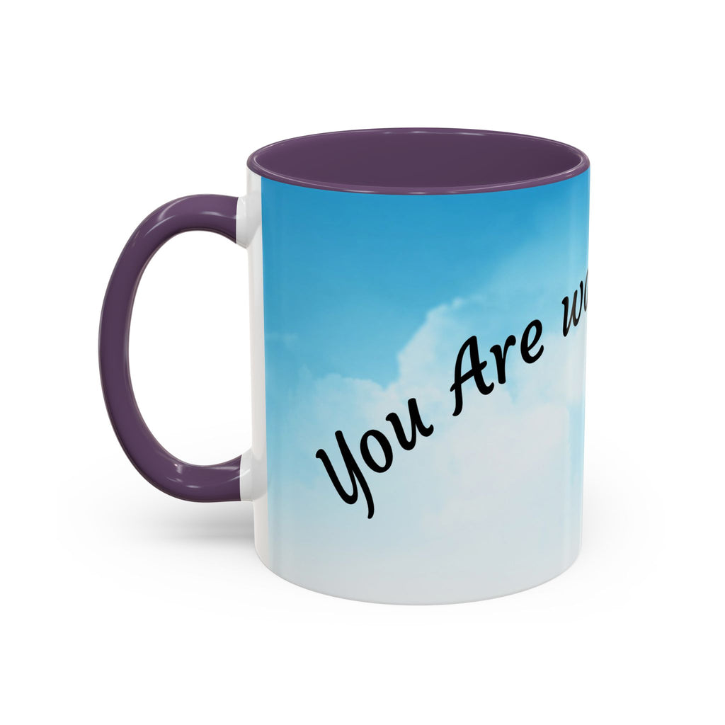 You Are Worthy | Accent Coffee Mug (11, 15oz)