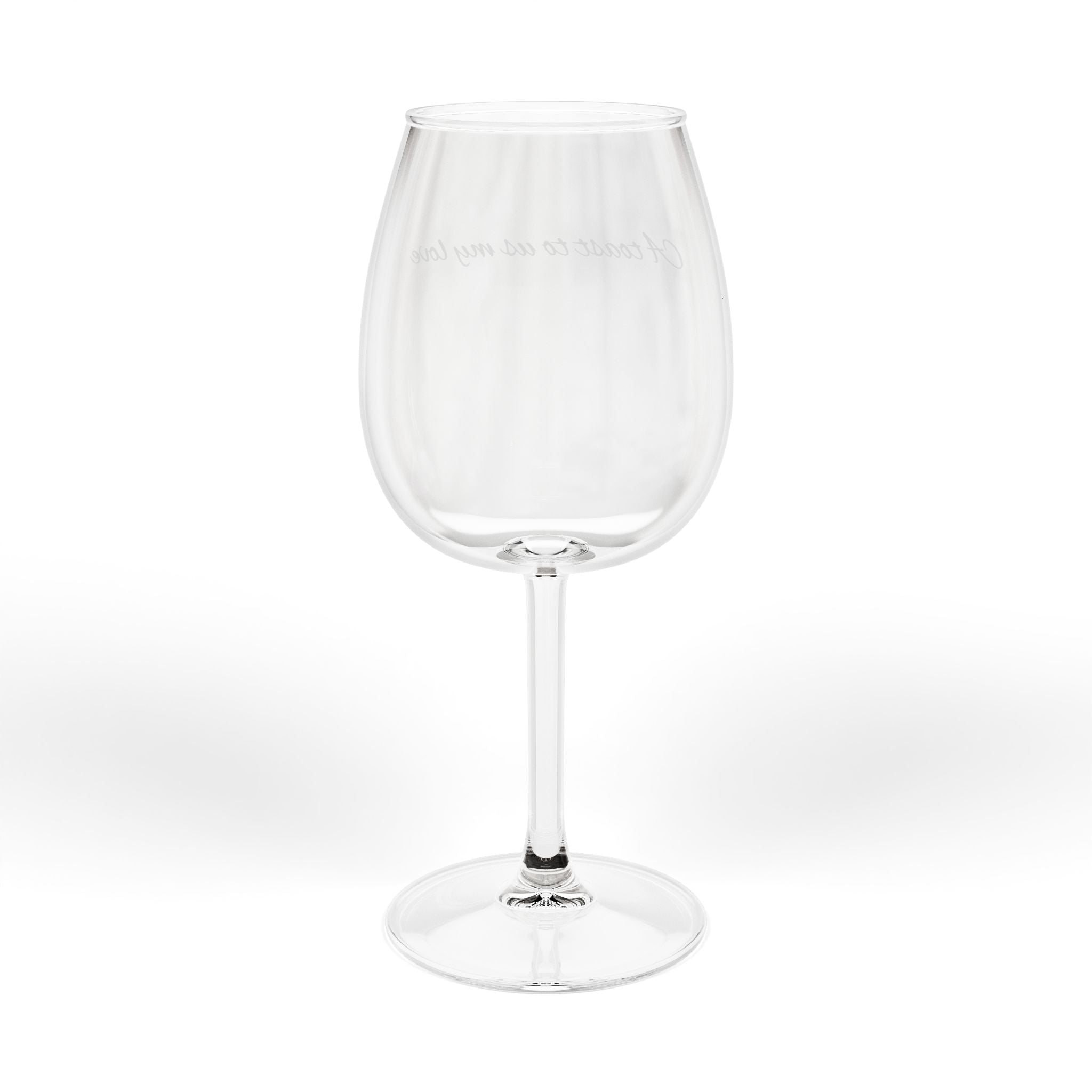 12oz Etched Wine Glass — Minimal Script "Always Enough" Gift for Wine Lovers