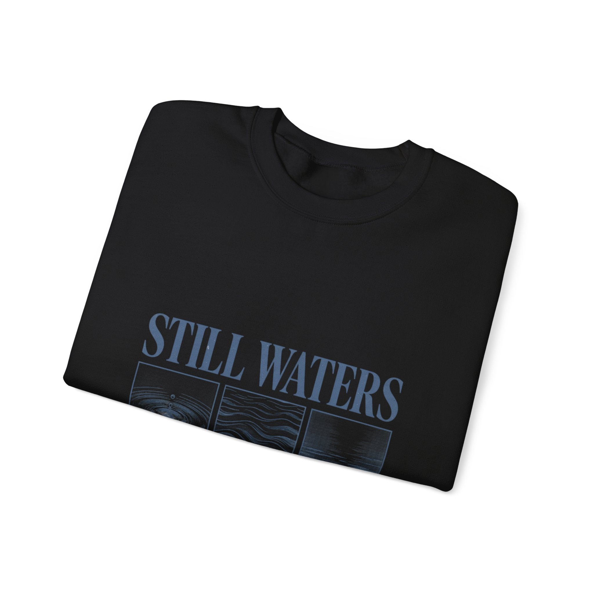 Still Waters Sweatshirt | Christian streetwear, vintage-wash faith tee