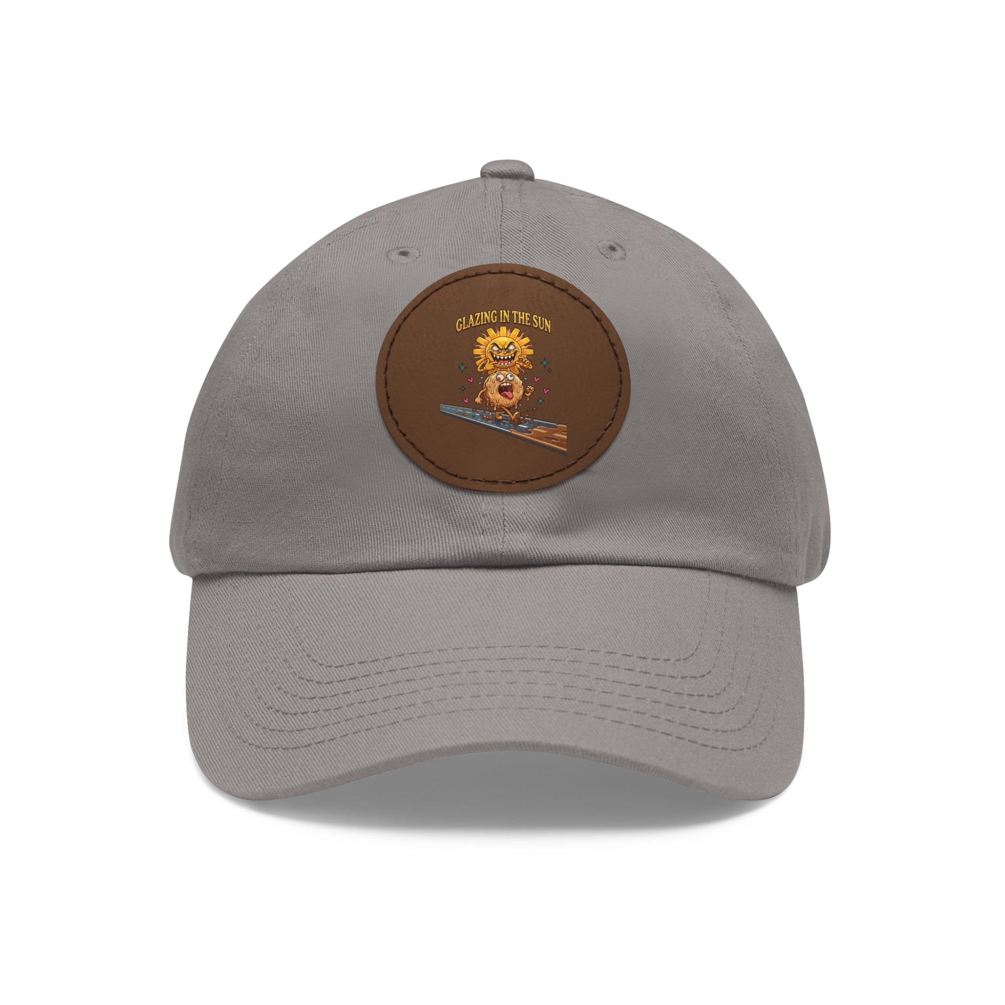 Dad Hat — 'Glean in the Sun' Leather Patch Baseball Cap