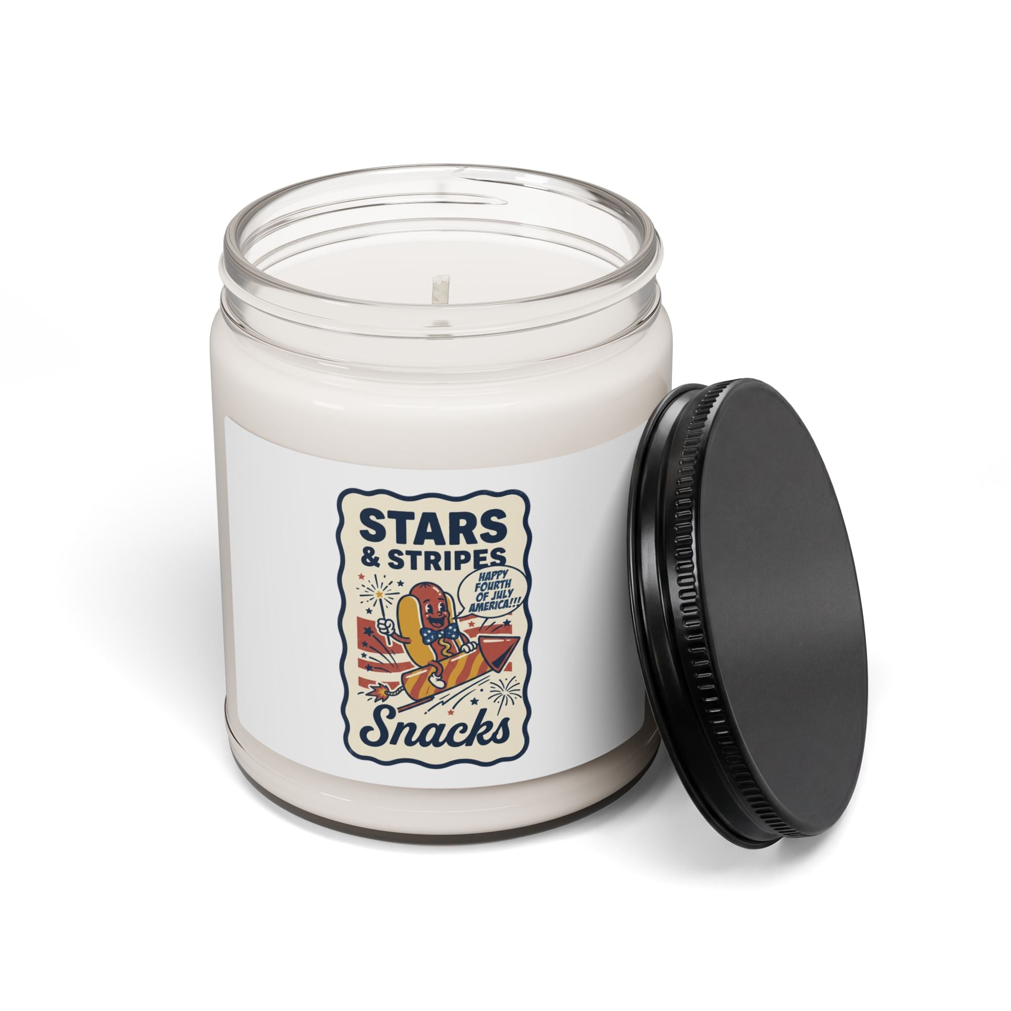 Stars & Stripes Snacks Candle | Hot Dog Humor, 4th of July