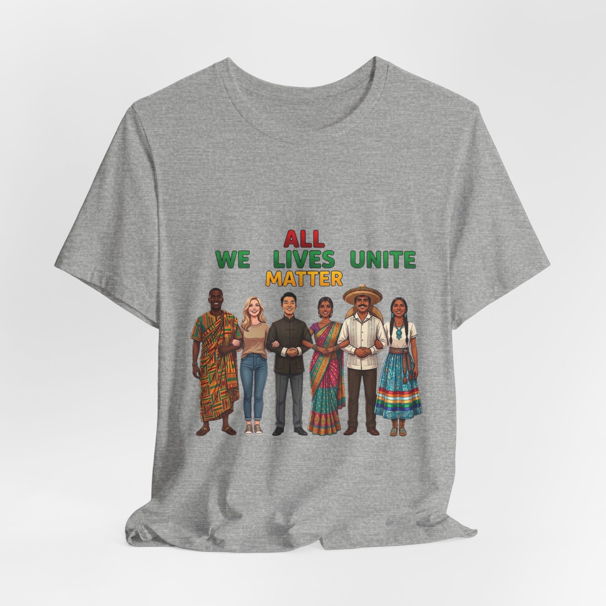 All Lives Unite Matter T-Shirt | Juneteenth Pan-African Colors, Freedom & Unity
