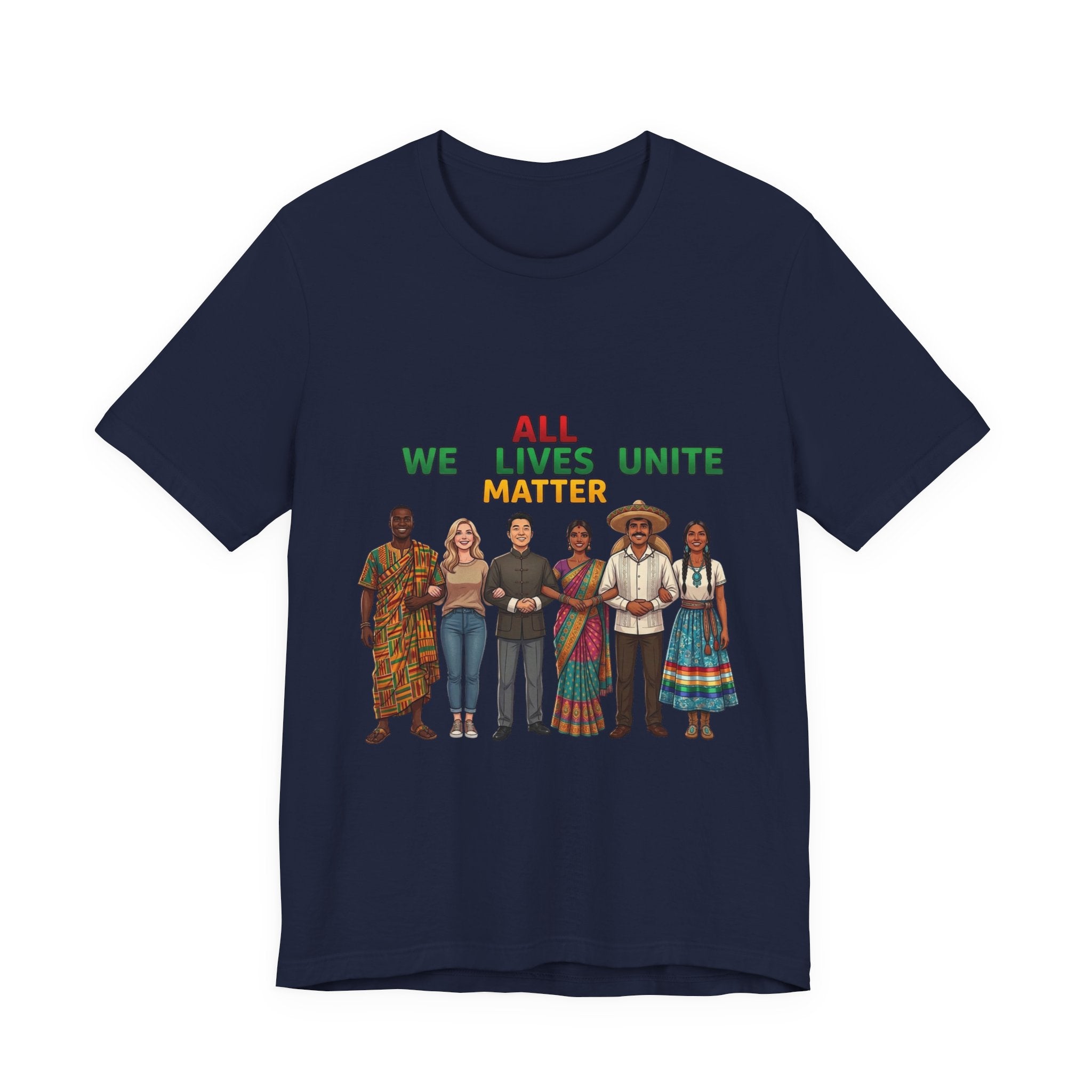 All Lives Unite Matter T-Shirt | Juneteenth Pan-African Colors, Freedom & Unity