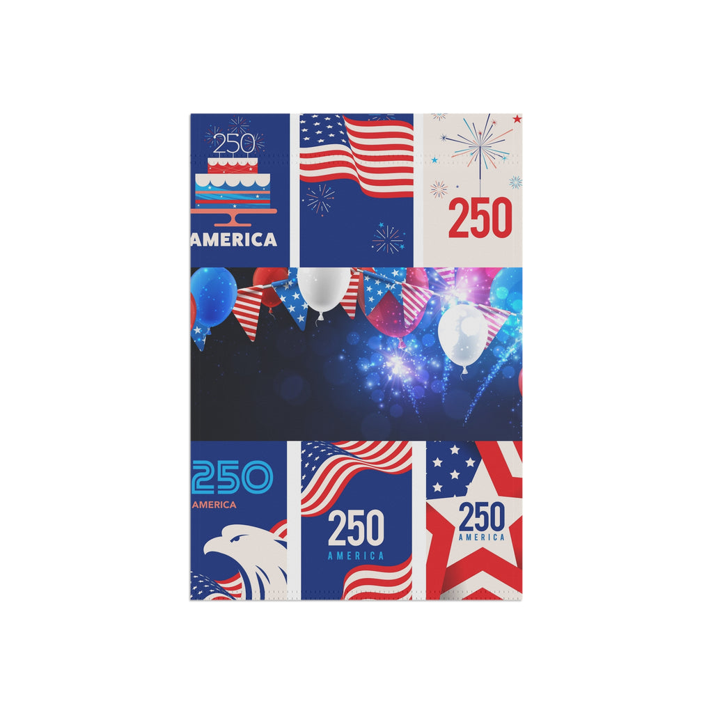 Patriotic 250th Anniversary Garden Flag — America Celebration Banner