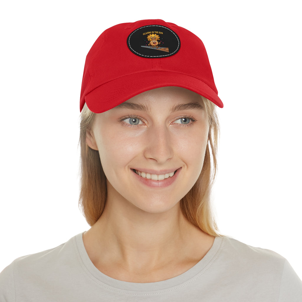 Dad Hat — 'Glean in the Sun' Leather Patch Baseball Cap