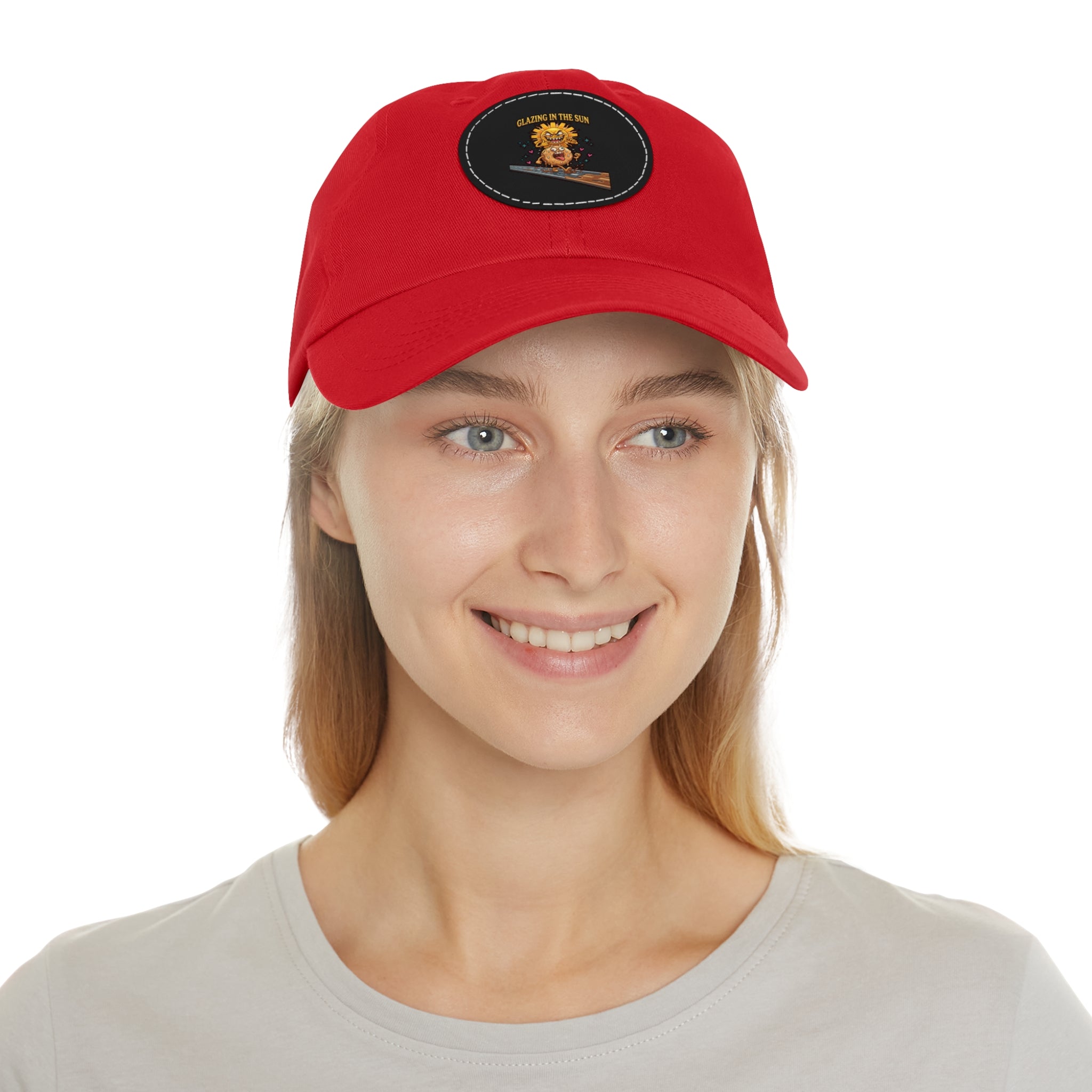 Dad Hat — 'Glean in the Sun' Leather Patch Baseball Cap