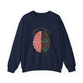Let Your Mind Bloom Sweatshirt | Mental Health Awareness, Green Ribbon