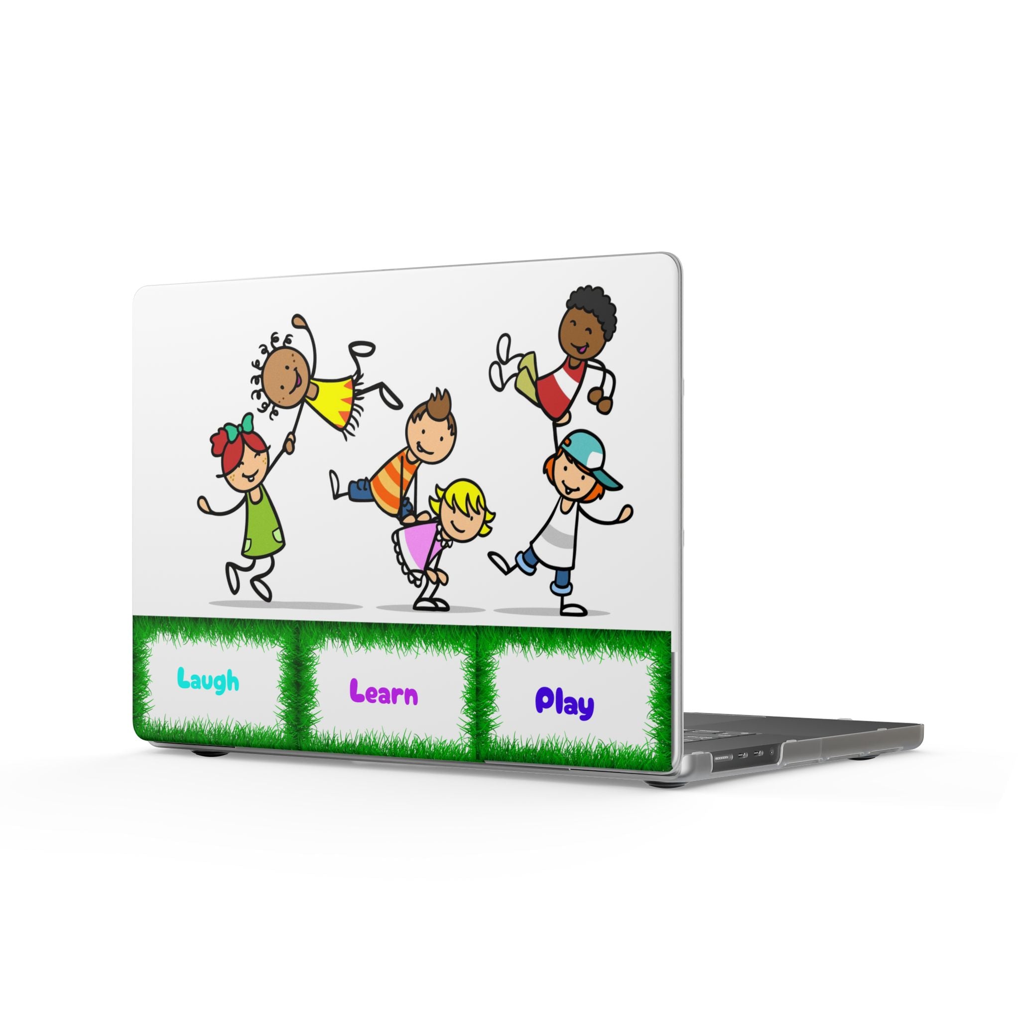 Laugh Learn Play MacBook Case — Kids Classroom Laptop Cover