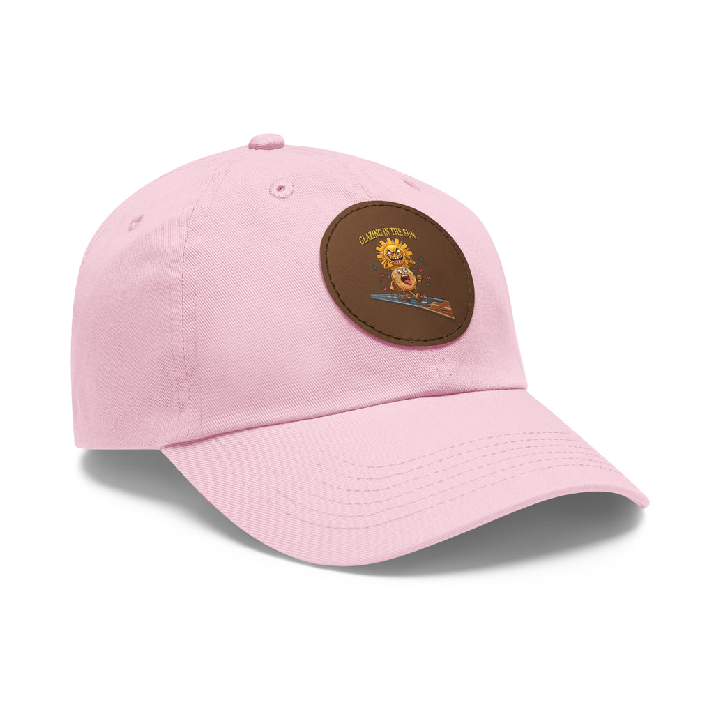 Dad Hat — 'Glean in the Sun' Leather Patch Baseball Cap