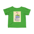 Infant Tee — Cute Stacked Safari Animals Baby Shirt (Elephant, Hippo, Crocodile, Flamingo)