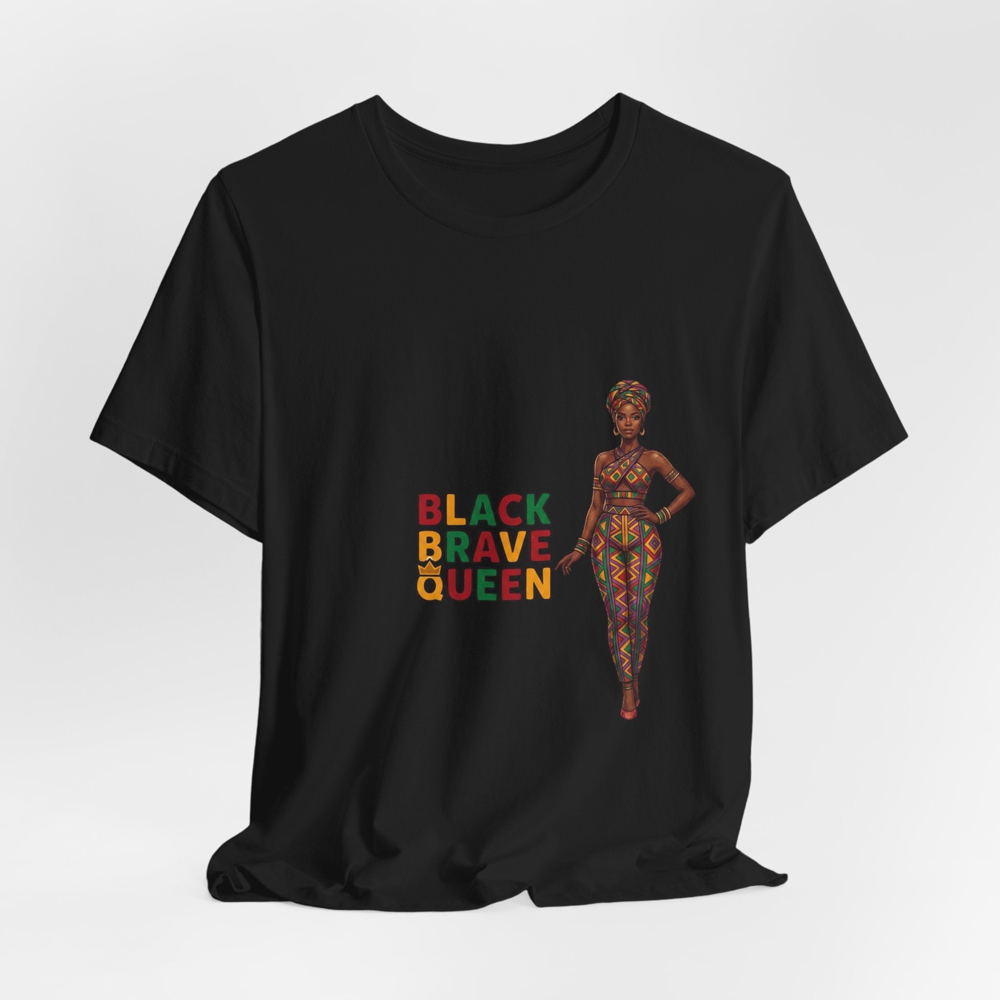 Black Brave Queen T-Shirt | Juneteenth Pan-African Pride 1865