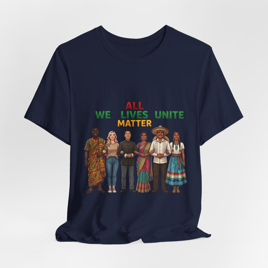 All Lives Unite Matter T-Shirt | Juneteenth Pan-African Colors, Freedom & Unity
