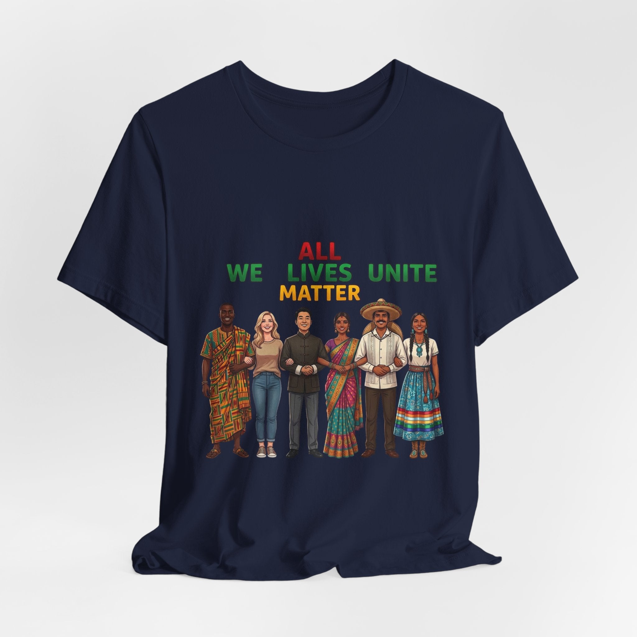 All Lives Unite Matter T-Shirt | Juneteenth Pan-African Colors, Freedom & Unity