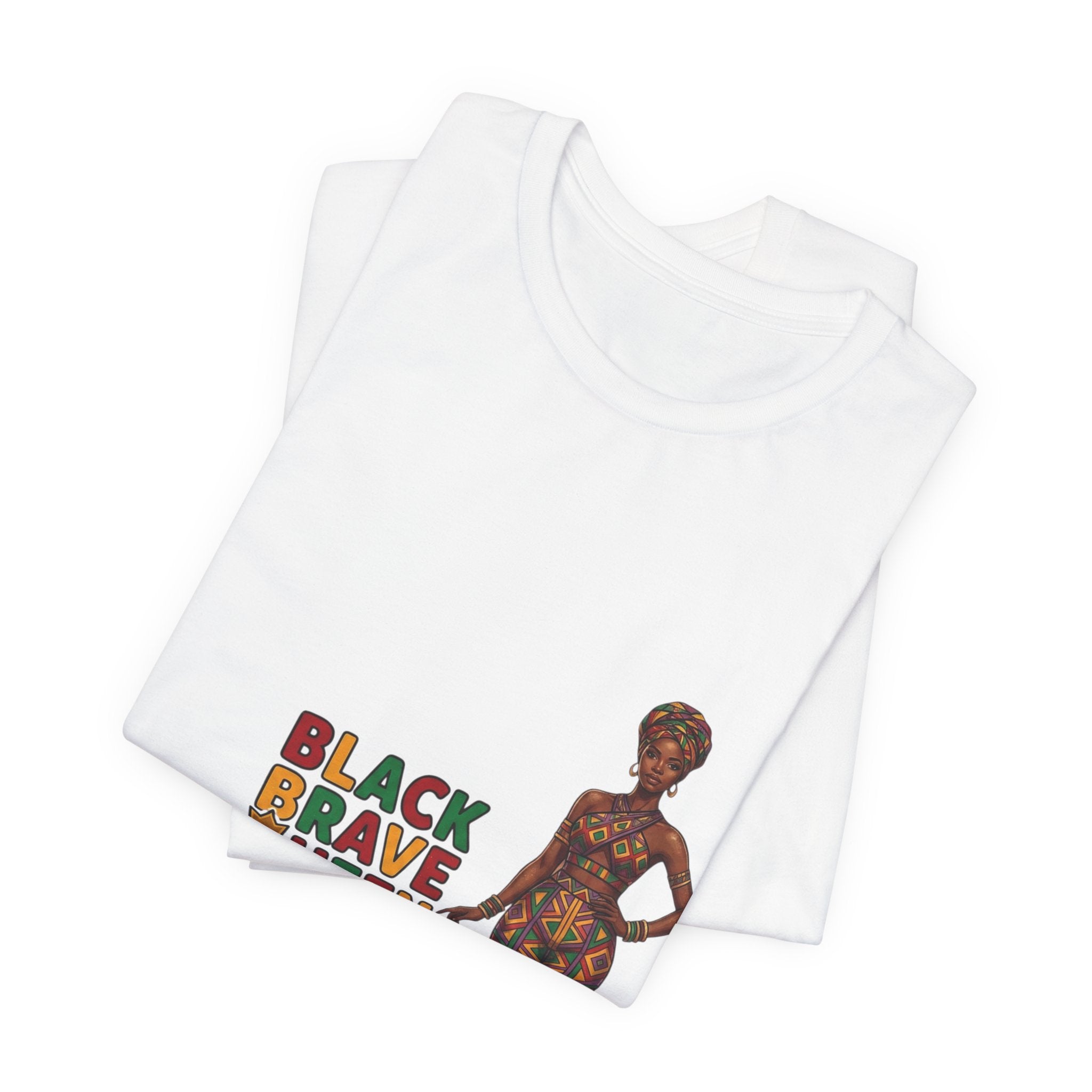 Black Brave Queen T-Shirt | Juneteenth Pan-African Pride 1865