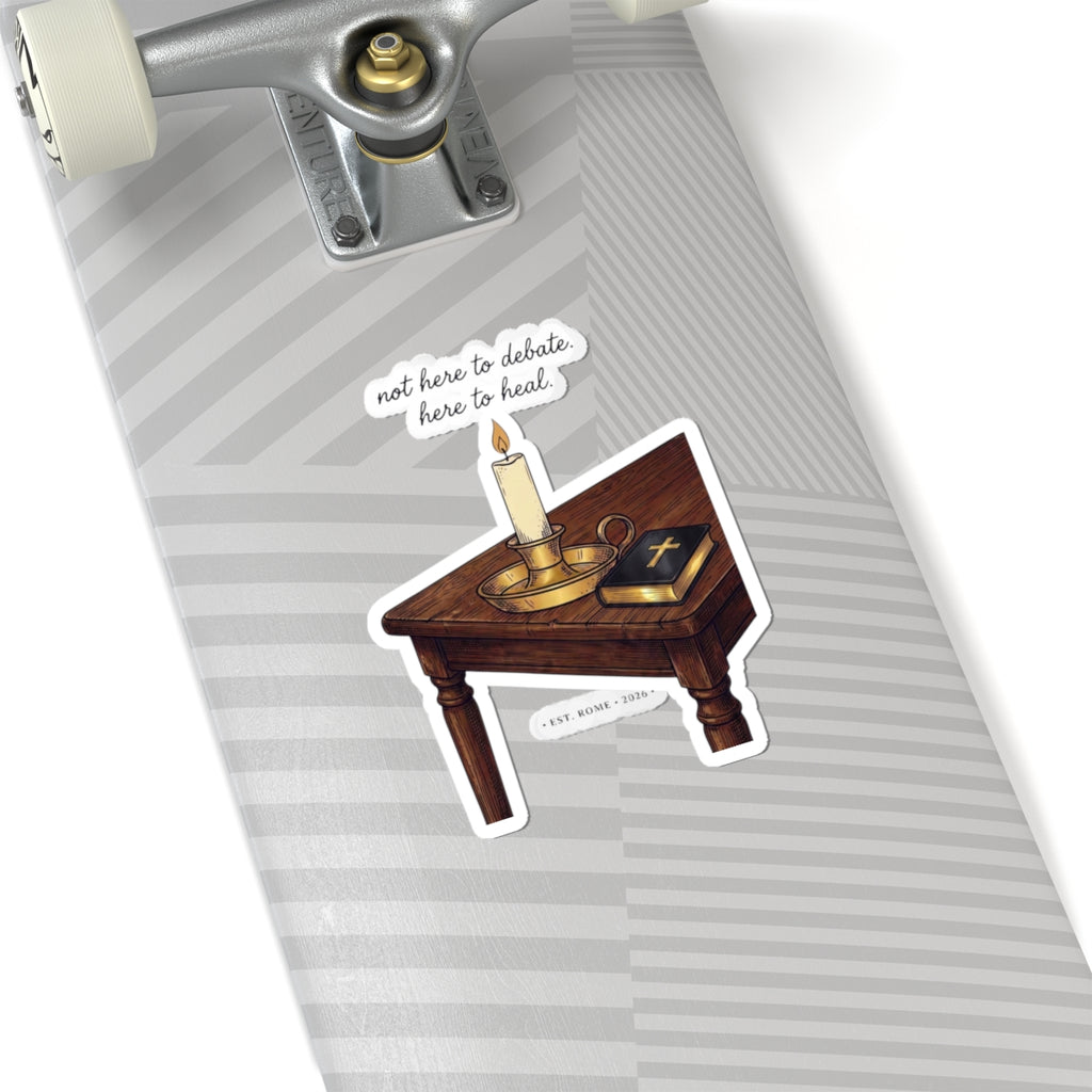 Blessed Are the Peacemakers Candle & Bible Sticker | Team Leo, Quiet Power