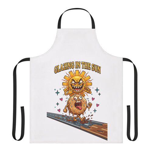 Apron — "Glazing in the Sun" Donut & Sun Funny Baking Apron
