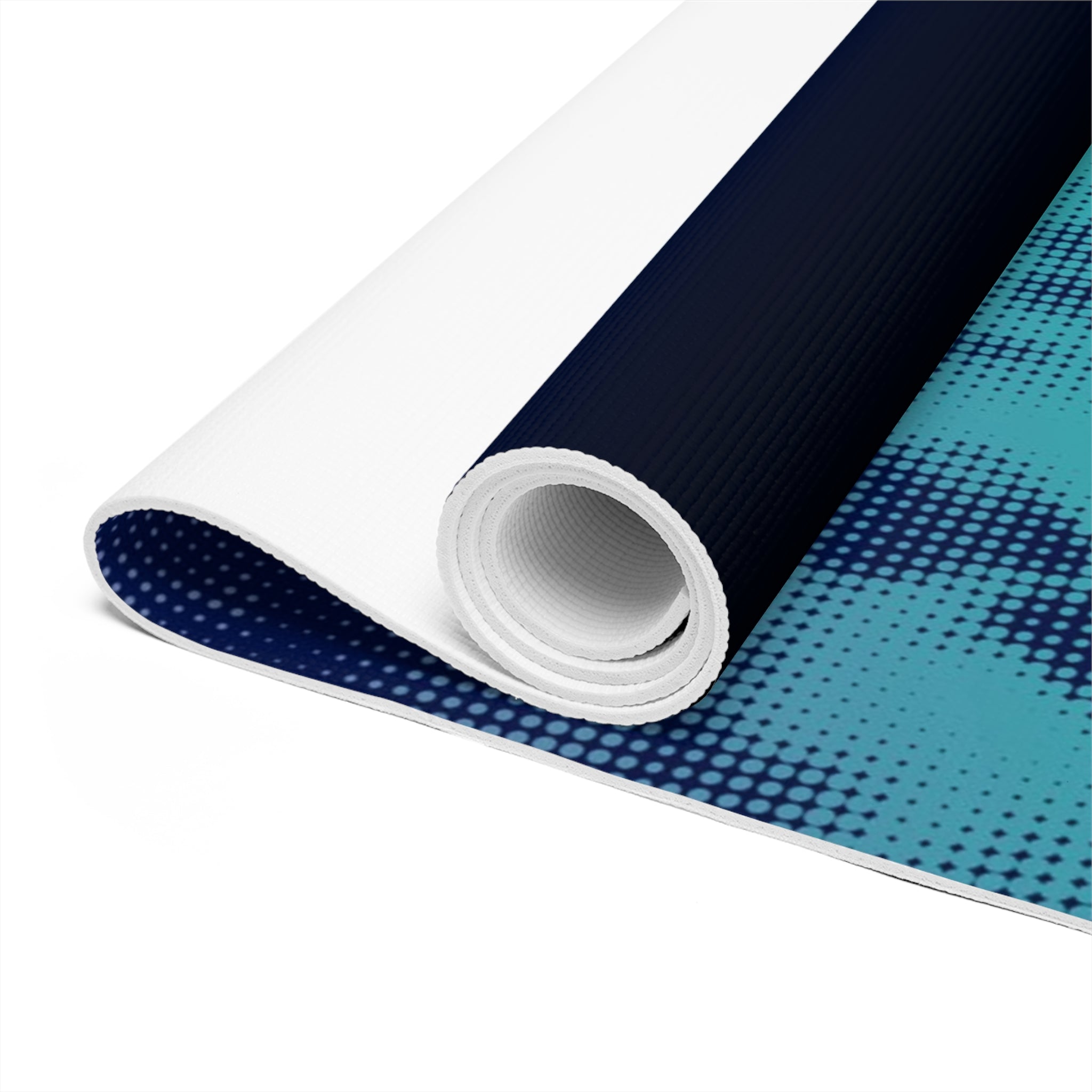 Chakra Meditation Yoga Mat — Foam Mat with Silhouette & Colorful Chakra Alignment