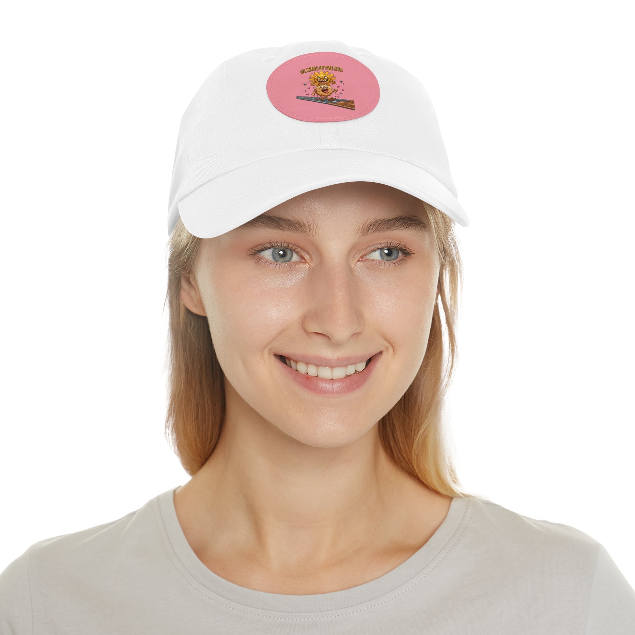 Dad Hat — 'Glean in the Sun' Leather Patch Baseball Cap