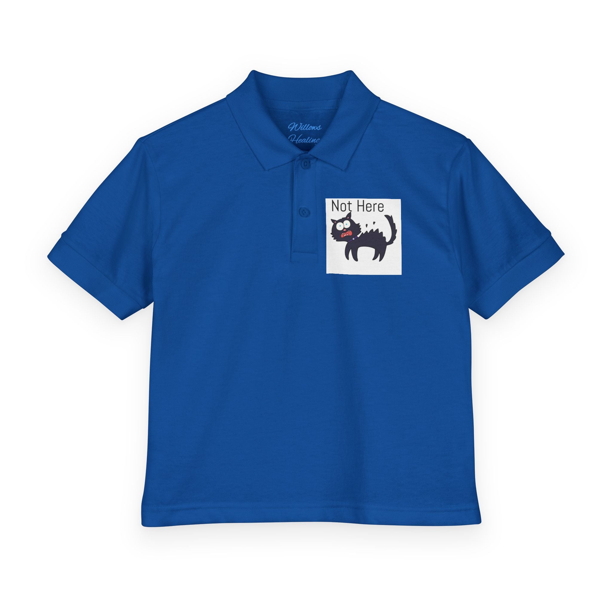 Youth Polo — "Monday.. NOPE" Skunk Graphic School Shirt