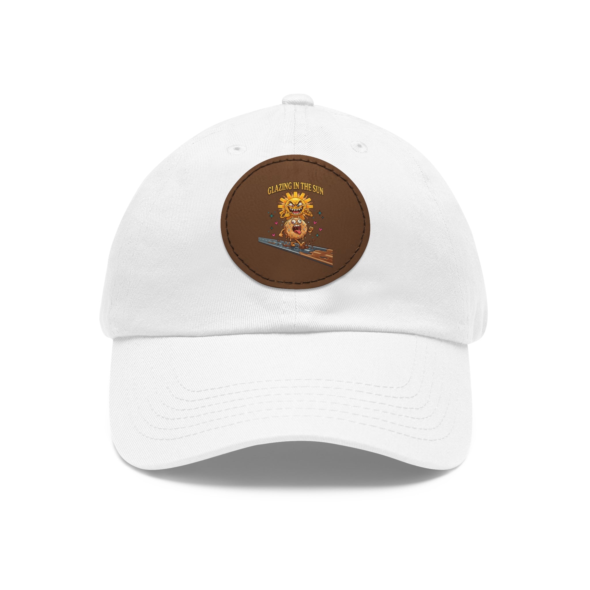 Dad Hat — 'Glean in the Sun' Leather Patch Baseball Cap