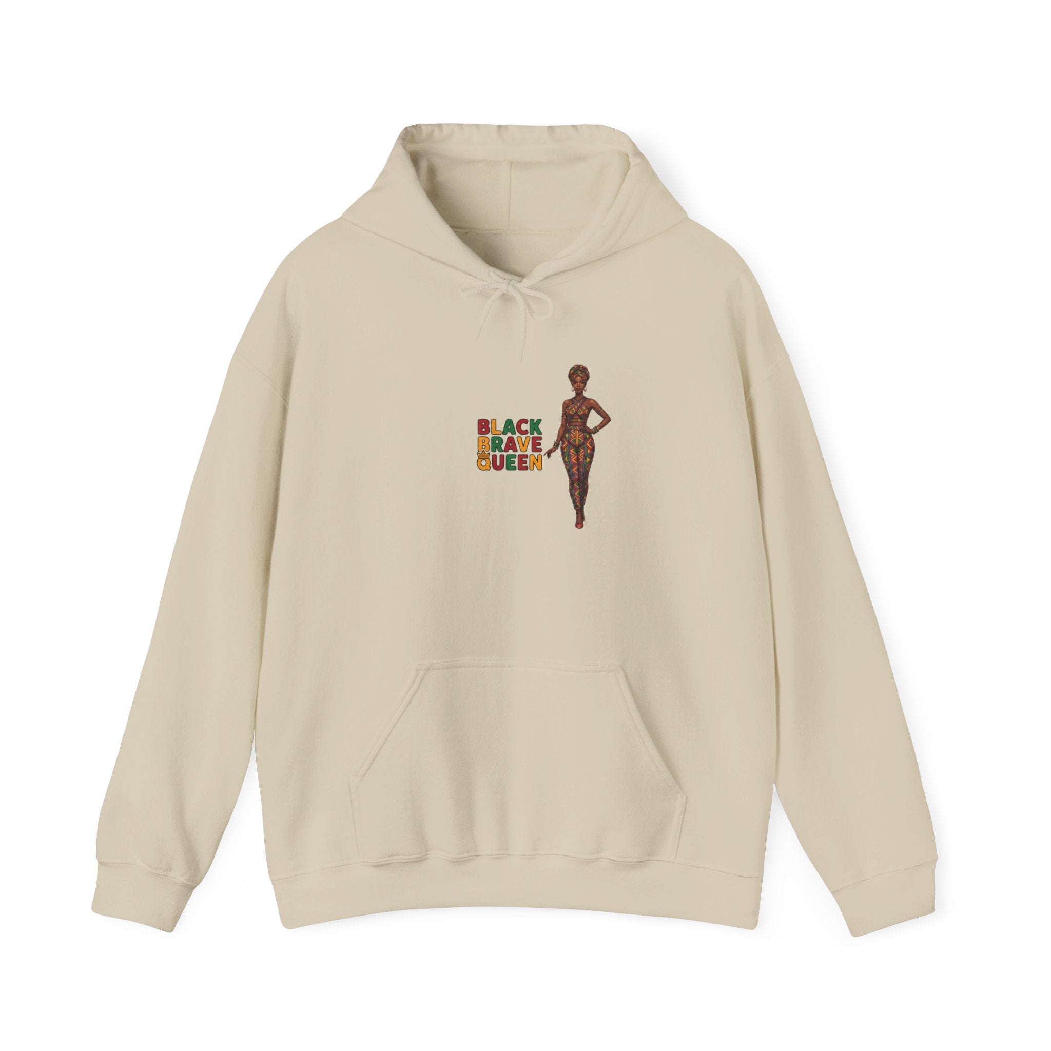Black Brave Queen Hoodie | Juneteenth Pan-African Colors, 1865 Freedom Pride