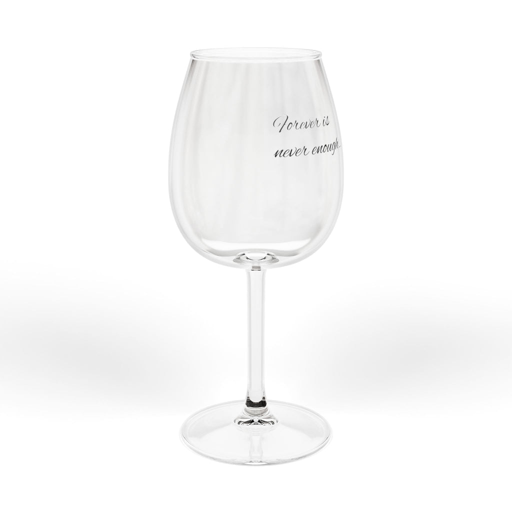 12oz Etched Wine Glass — Minimal Script "Always Enough" Gift for Wine Lovers