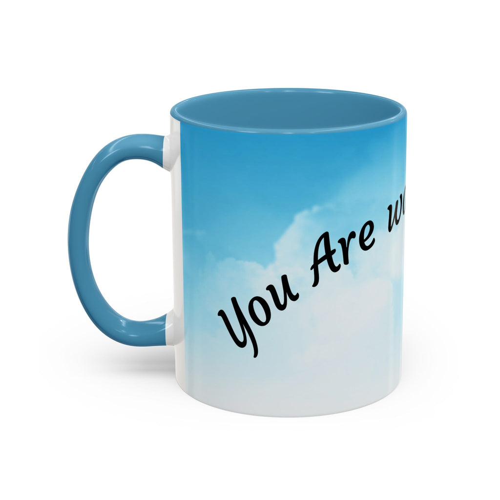 You Are Worthy | Accent Coffee Mug (11, 15oz)