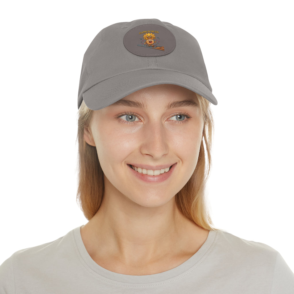 Dad Hat — 'Glean in the Sun' Leather Patch Baseball Cap
