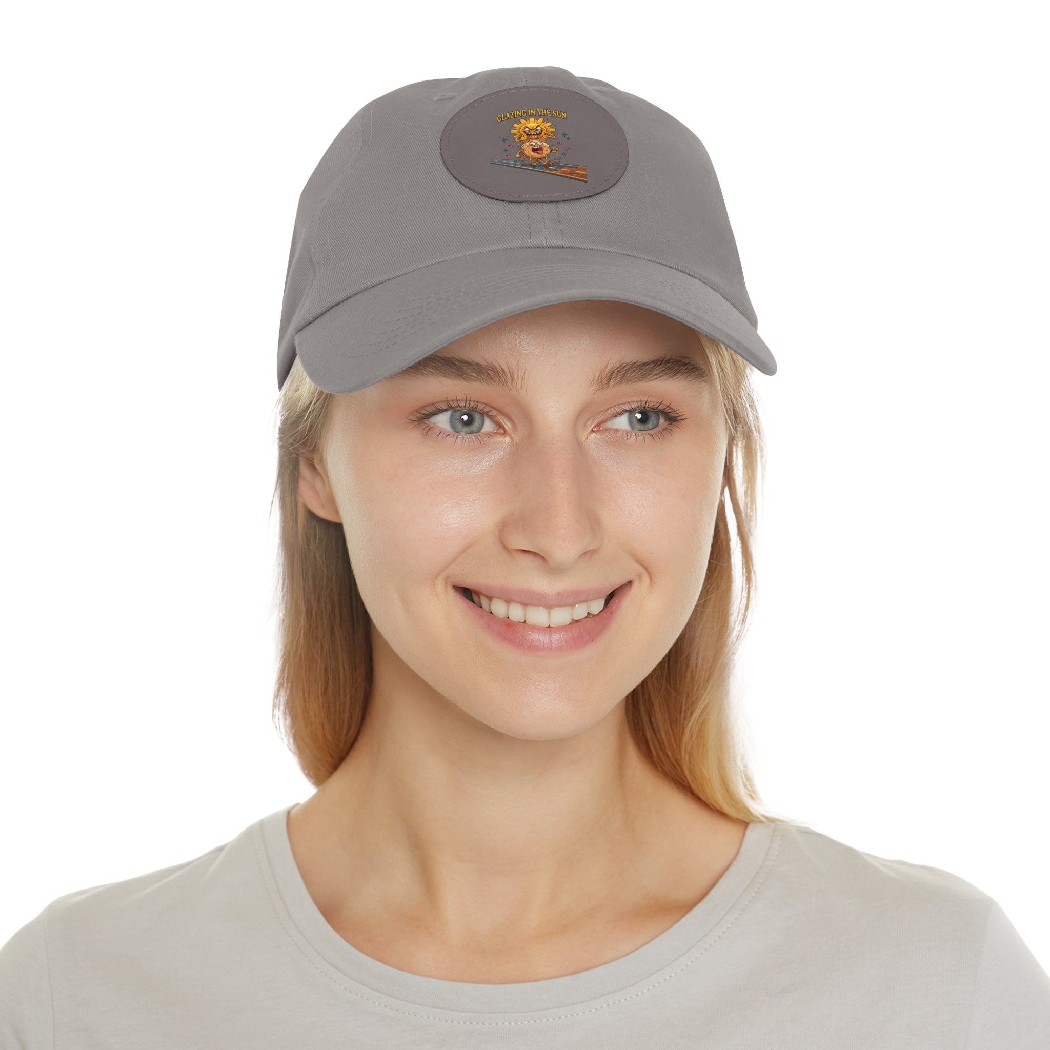 Dad Hat — 'Glean in the Sun' Leather Patch Baseball Cap