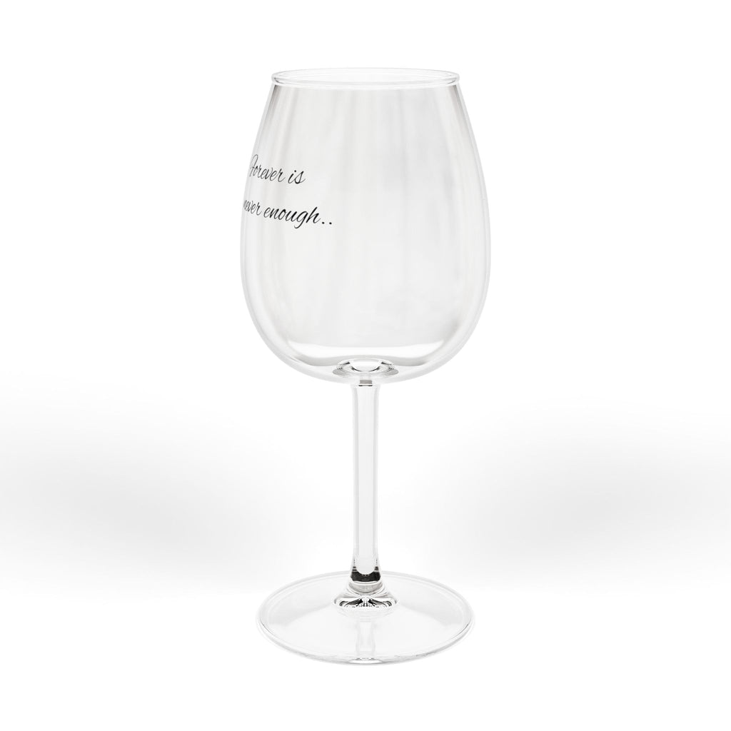 12oz Etched Wine Glass — Minimal Script "Always Enough" Gift for Wine Lovers