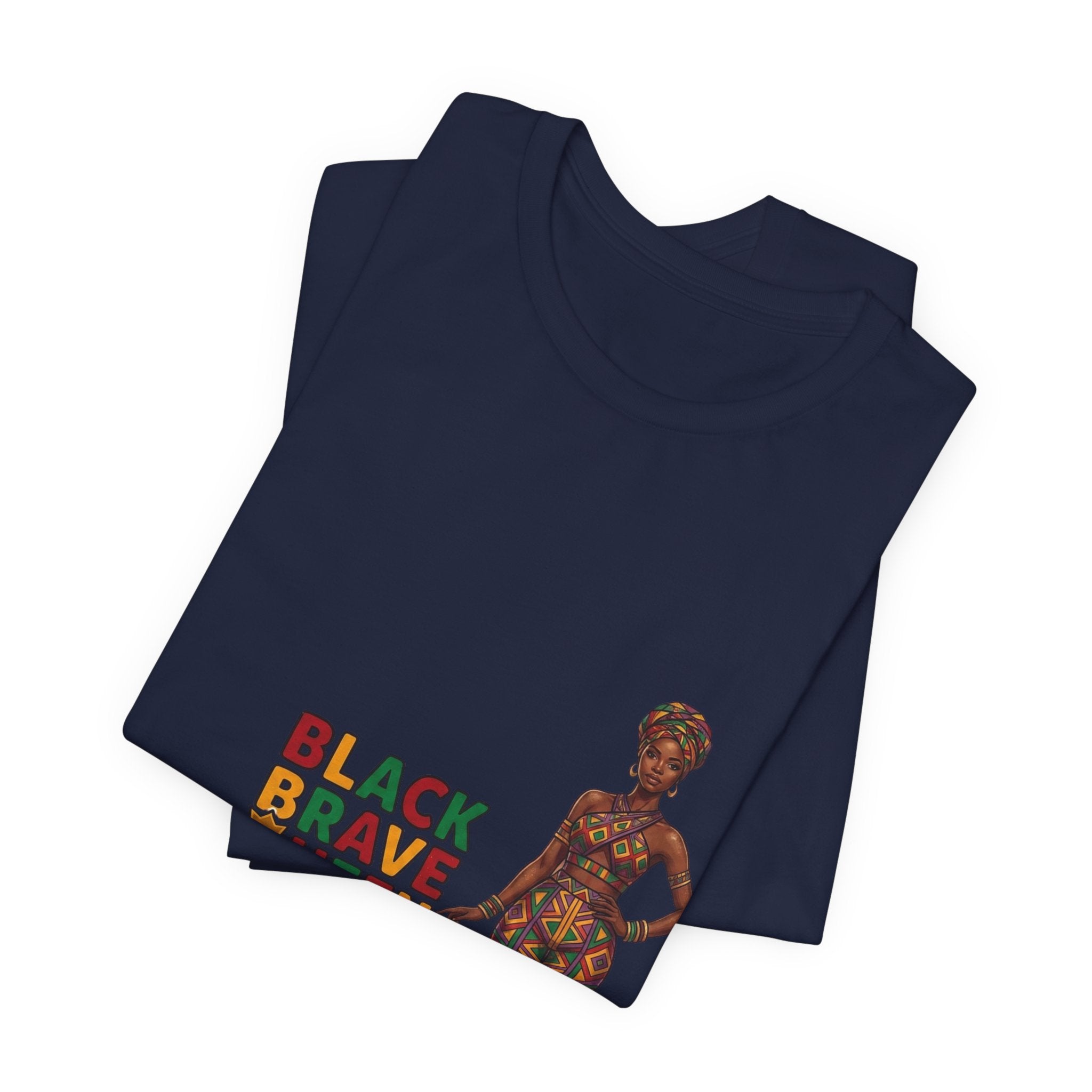 Black Brave Queen T-Shirt | Juneteenth Pan-African Pride 1865