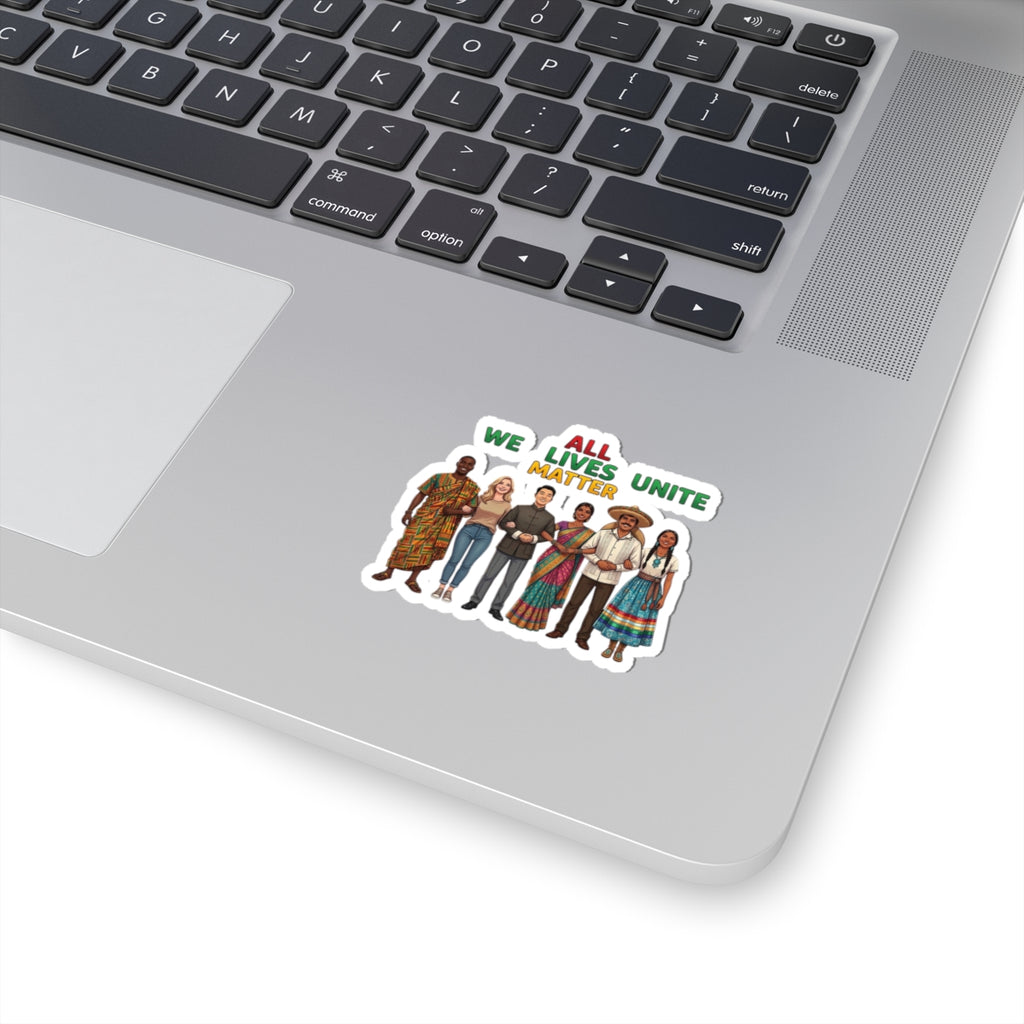 All Lives Unite Kiss-Cut Stickers | Juneteenth Pan-African Unity, Diversity