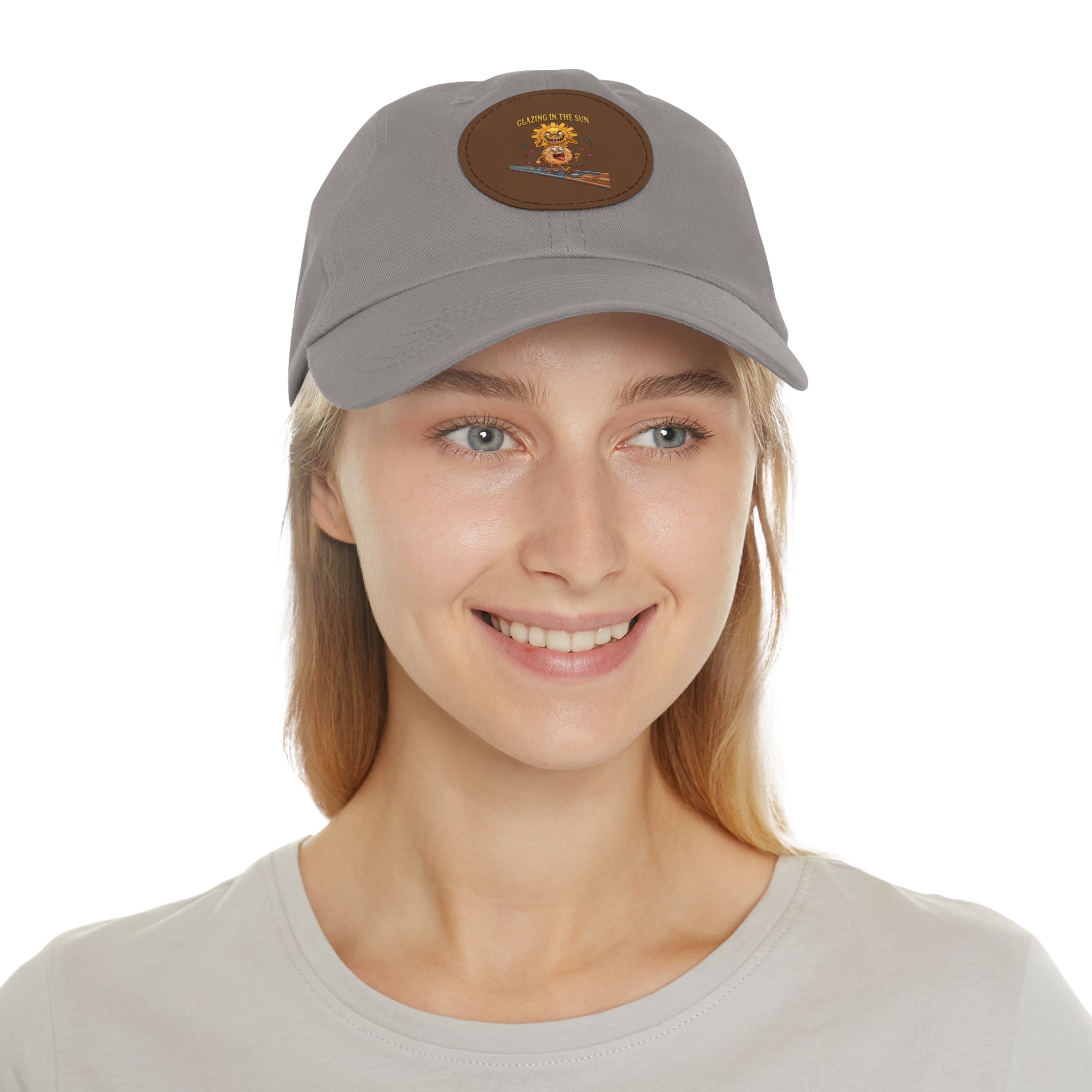 Dad Hat — 'Glean in the Sun' Leather Patch Baseball Cap