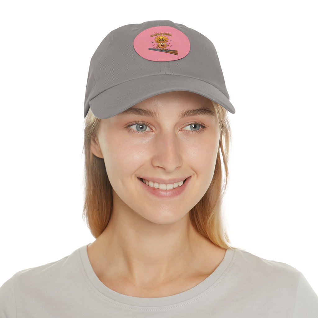 Dad Hat — 'Glean in the Sun' Leather Patch Baseball Cap