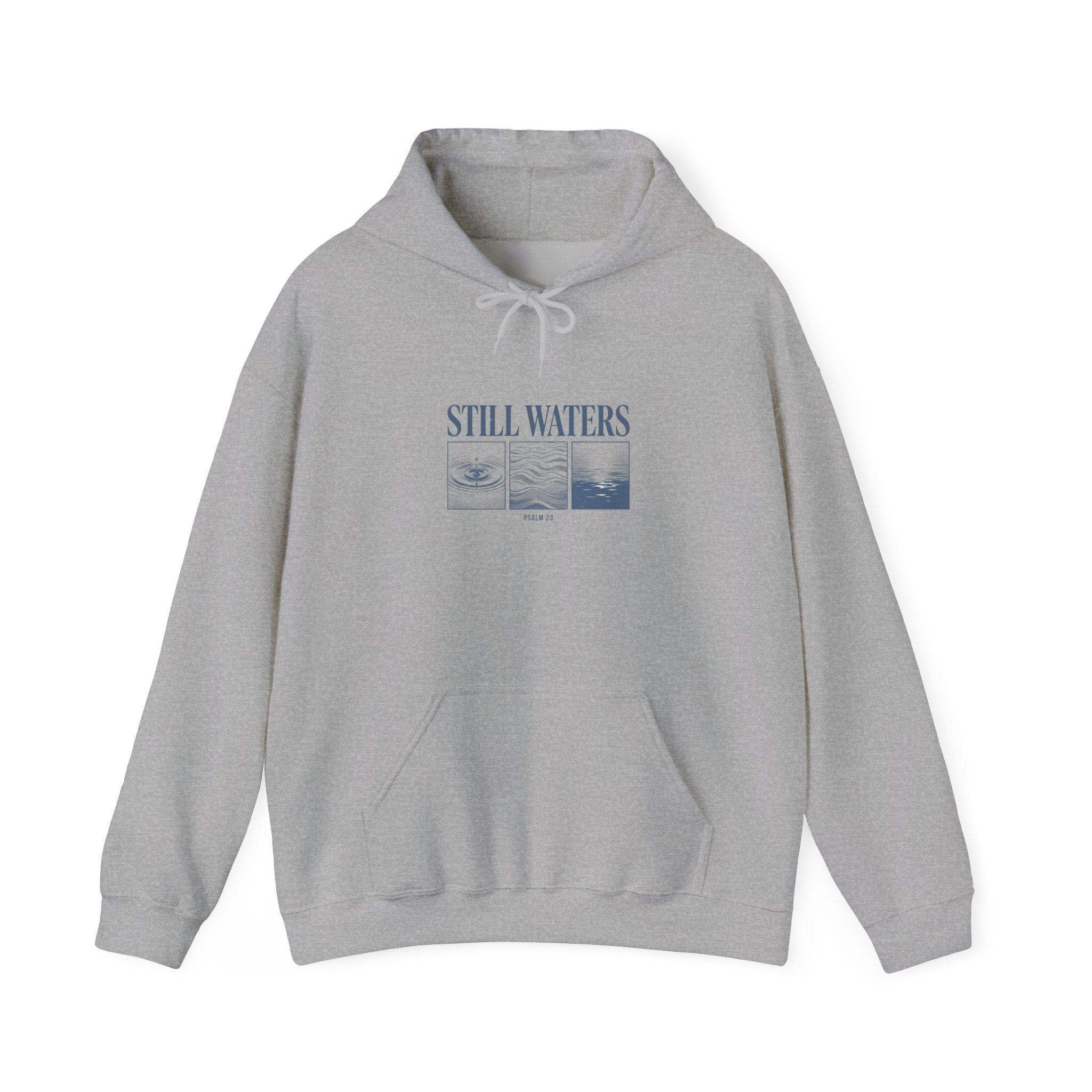 Still Waters Hoodie | Christian Streetwear, Vintage-Wash Faith Graphic